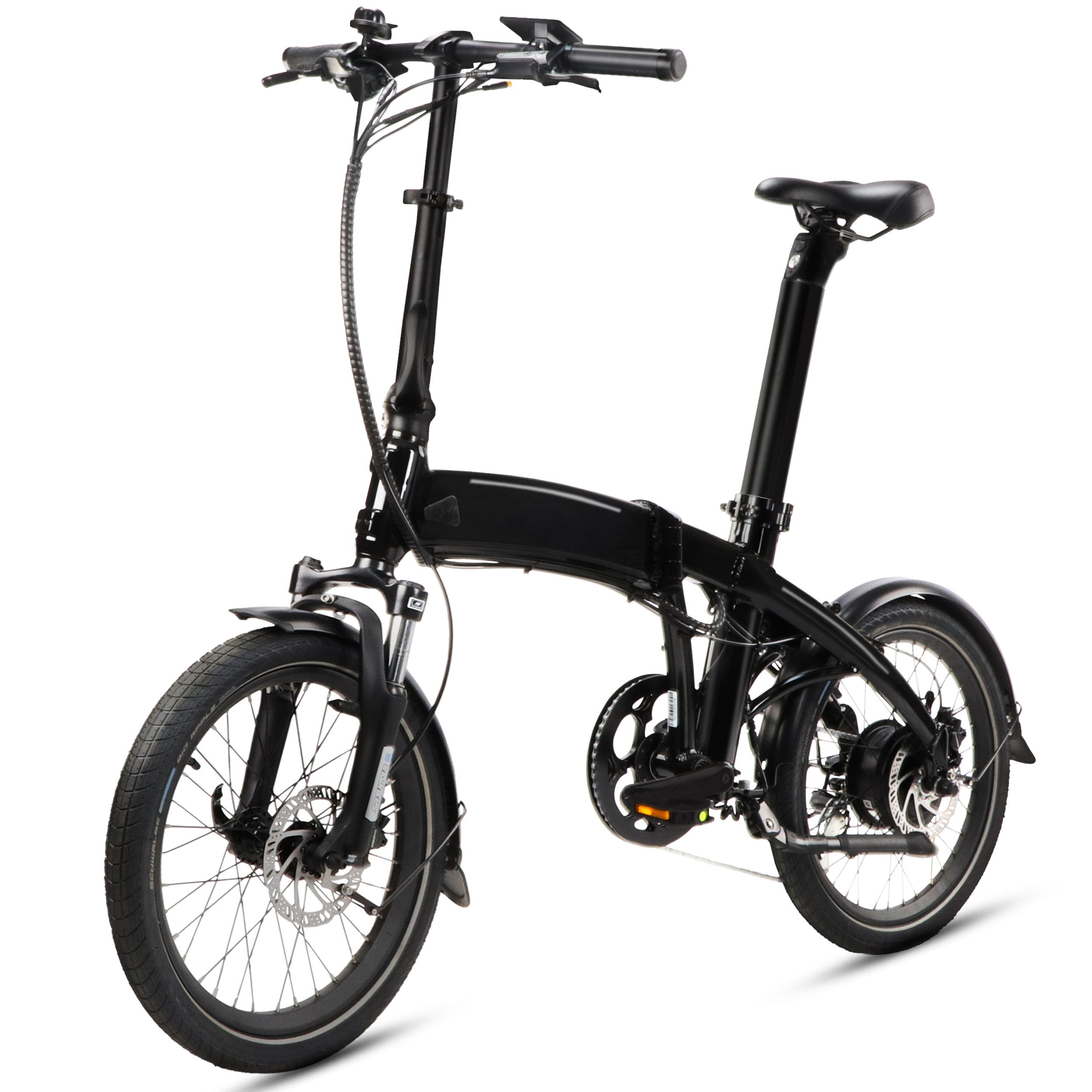 Vankel E-Bike Faltrad herren Elektrofahrrad mit 20x2.15 Heckmotor damen 756Wh Akku, 8 Gang, Heckmotor, 756 Wh, faltbares Elektrofahrrad mit hydraulischen Scheibenbremsen