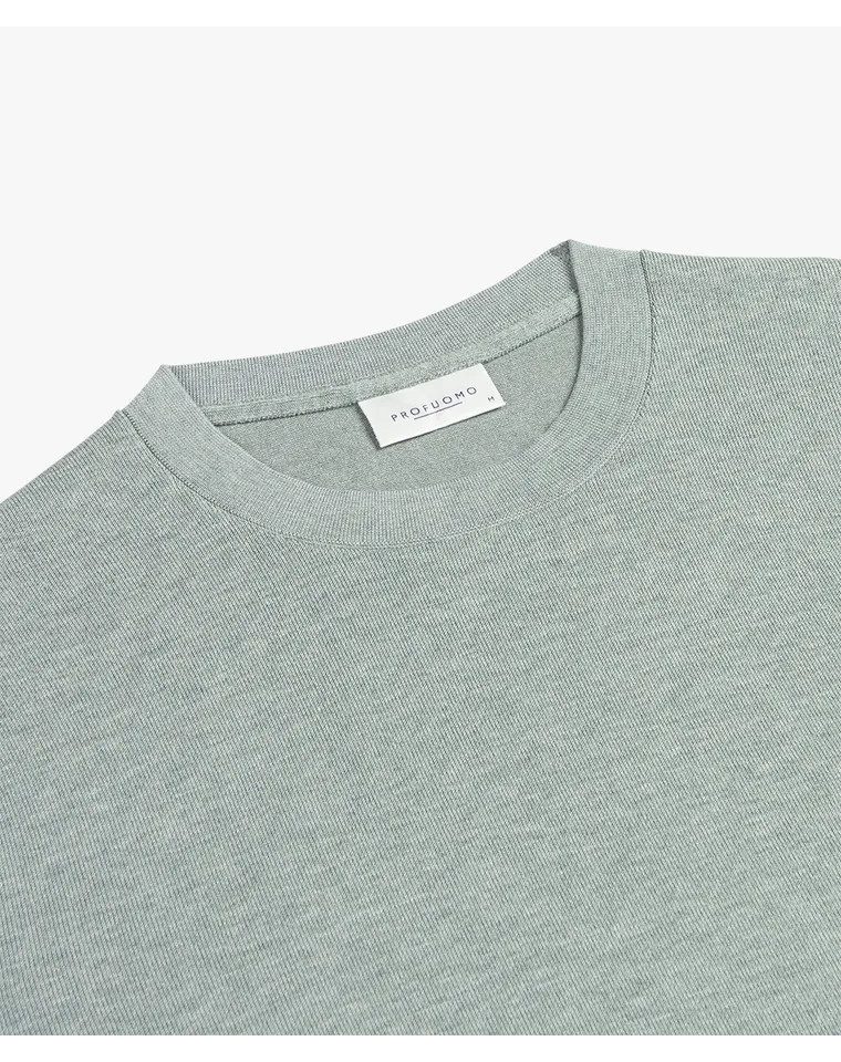 Profuomo Troyer PULLOVER CREW NECK LS GREEN