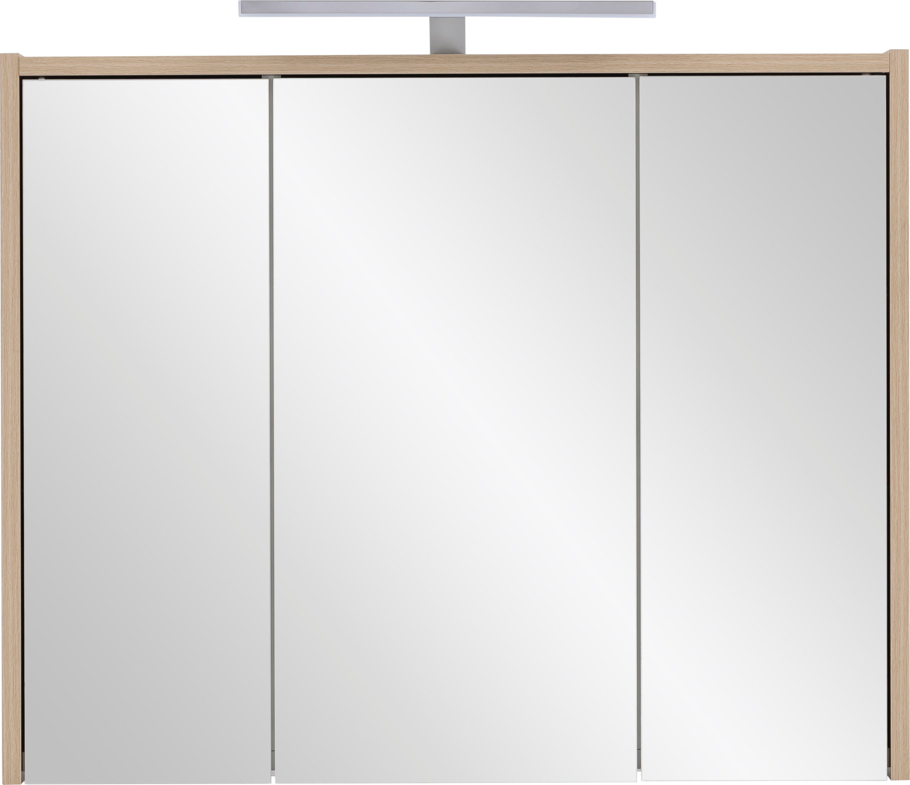 INOSIGN Spiegelschrank List Breite 74,5 cm Badschrank mit viel Stauraum