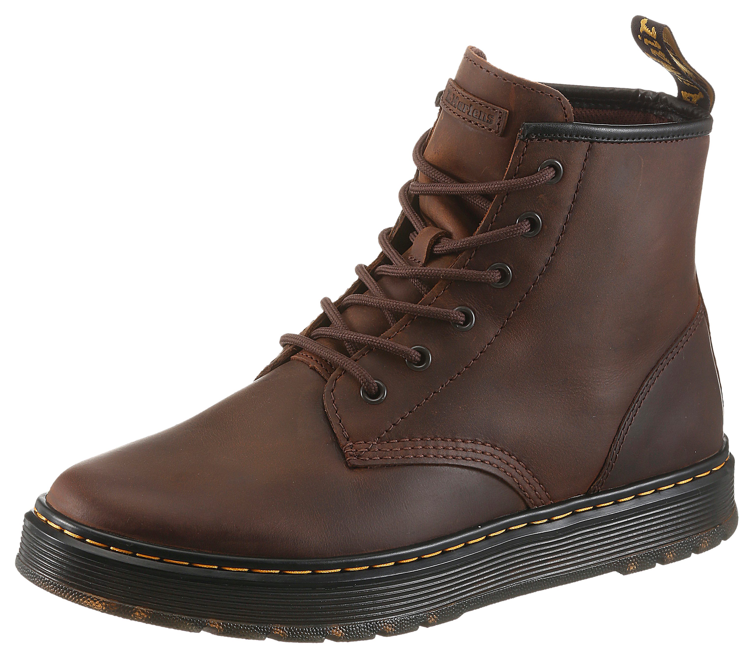 DR. MARTENS Brookline Crazy Horse Leder Chukka Schnürboots Schnürboots, Boots mit Anziehlasche