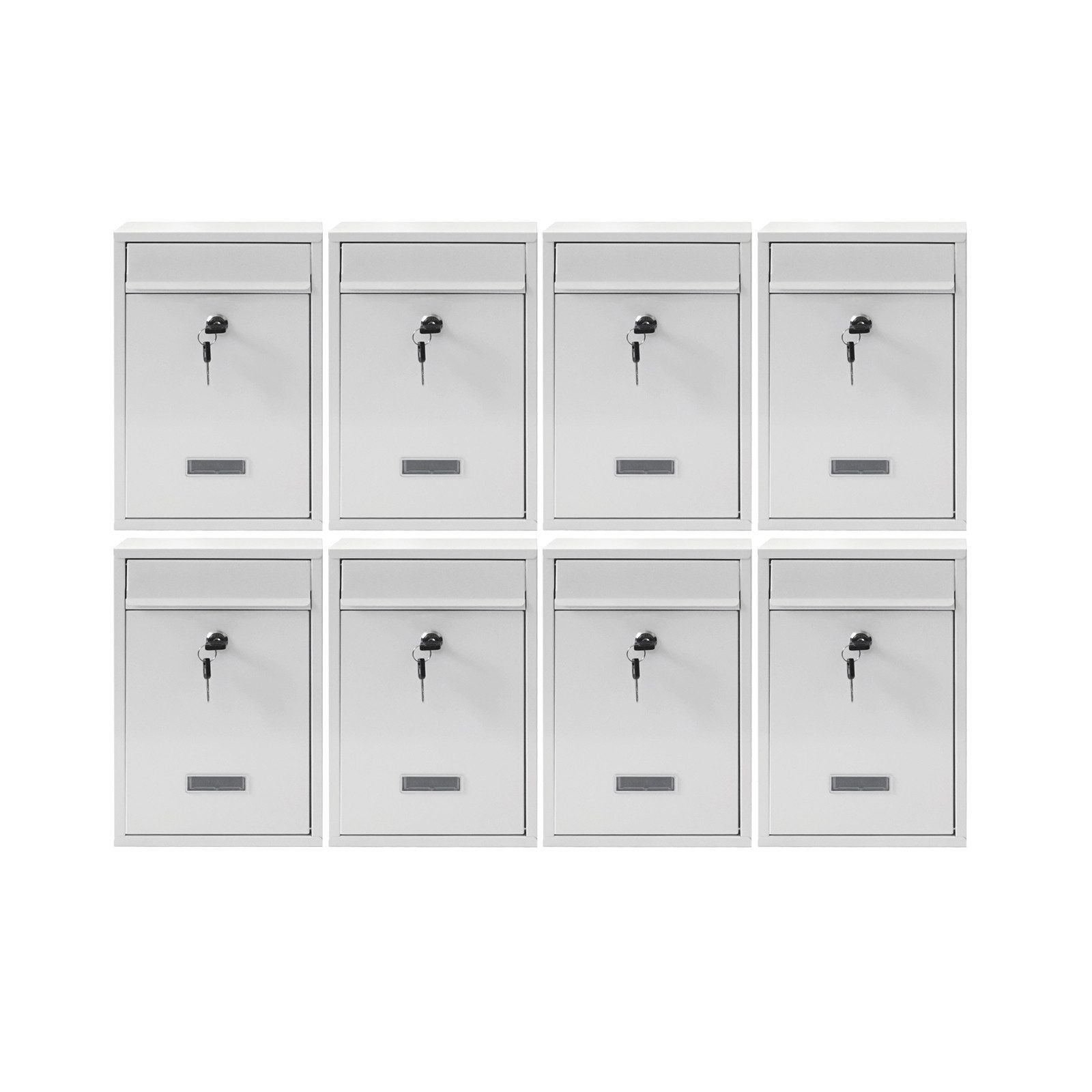 HTI-Living Briefkasten Briefkasten Amin Weiß klassisch (Stück, 1-St., 1 Briefkasten), zur Wandmontage