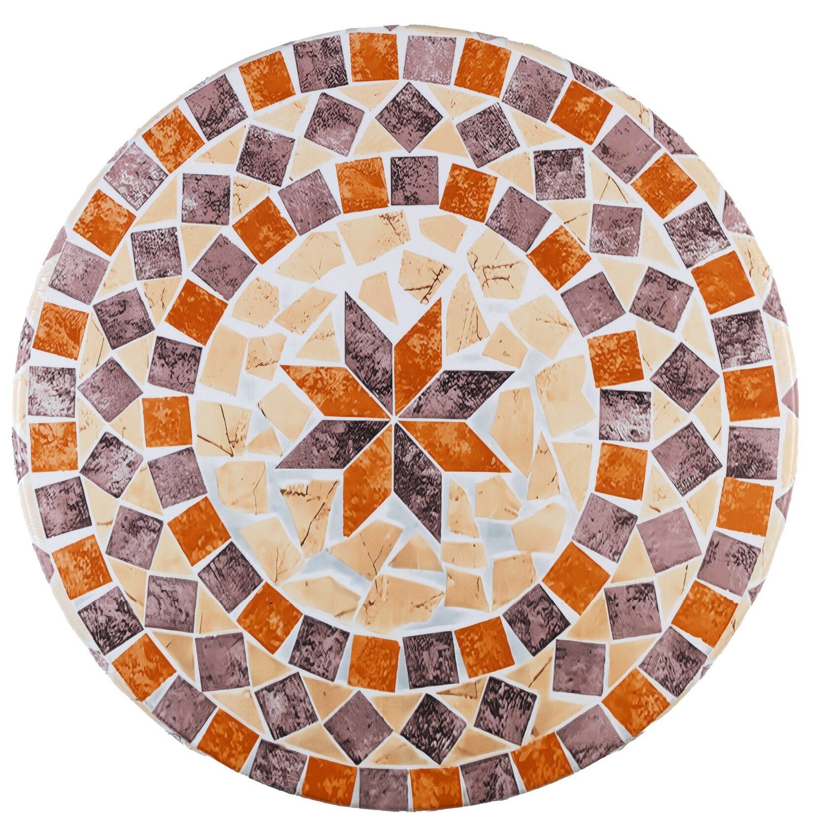 Maximex Gartentischdecke Spann-Tischdecke Mediterran, Ø 85-105 cm, abwaschbar, wetterfest