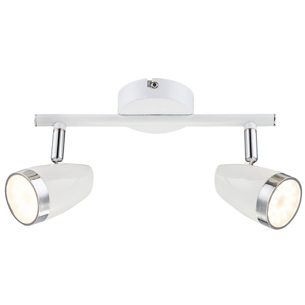 GLOBO LIGHTING LED Deckenleuchte, LED-Leuchtmittel fest verbaut, Warmweiß, LED 8 Watt Decken Strahler beweglich Wohnzimmer Lampe Metall