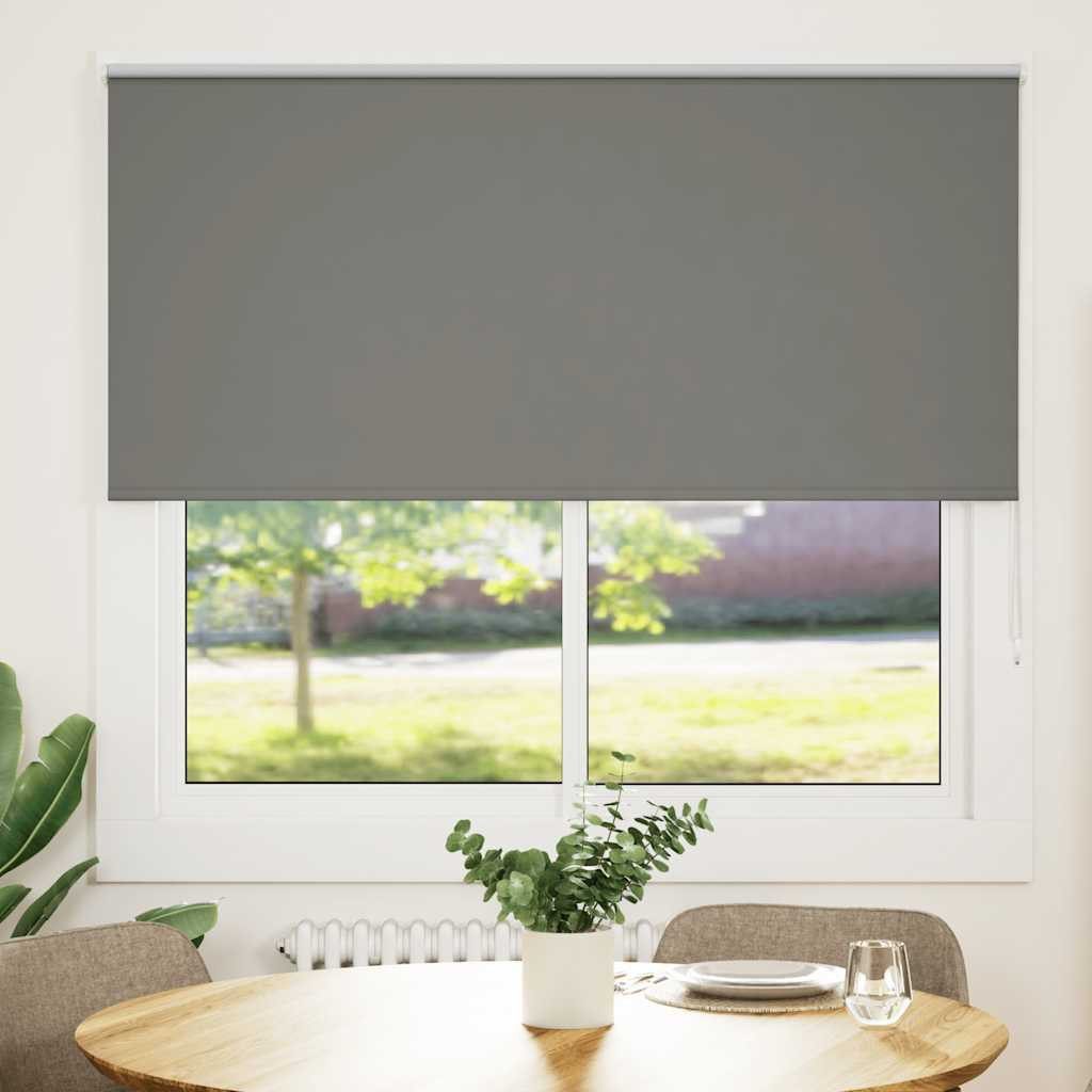 Verdunklungsrollo, vidaXL, Verdunkelungsrollo Grau 165x130cm Stoffbreite günstig online kaufen