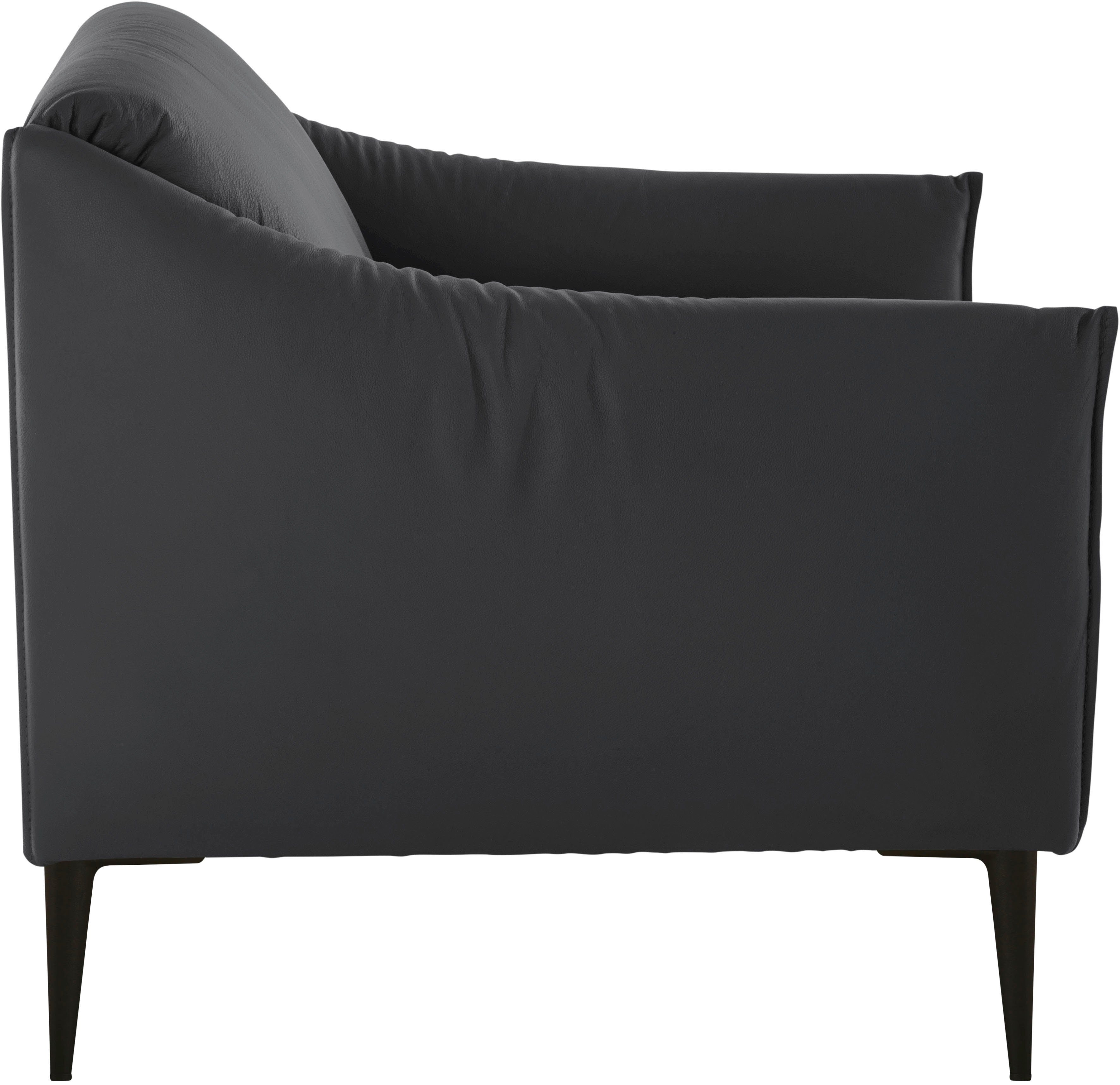 W.SCHILLIG Cocktailsessel sally Design-Sessel, zeitlos und bequem, tolle Verarbeitungsdetails, mit Metallfüßen in Schwarz pulverbeschichtet