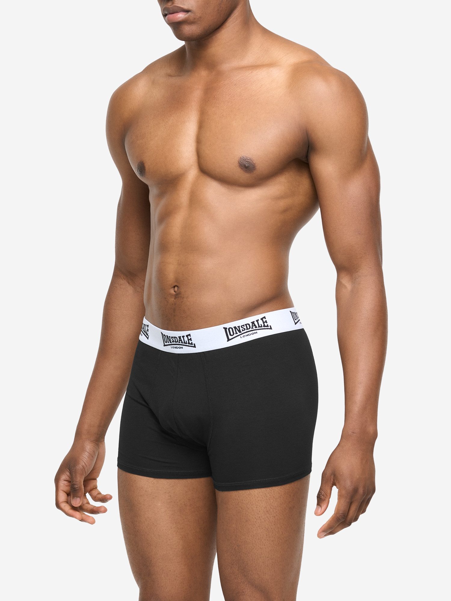 Lonsdale Boxershorts BOXERSHORTS 5ER-PACK NORTH CHALLOW (5-St) 5er-Pack, aus Baumwolle und Elasthan, mit elastischem Bund