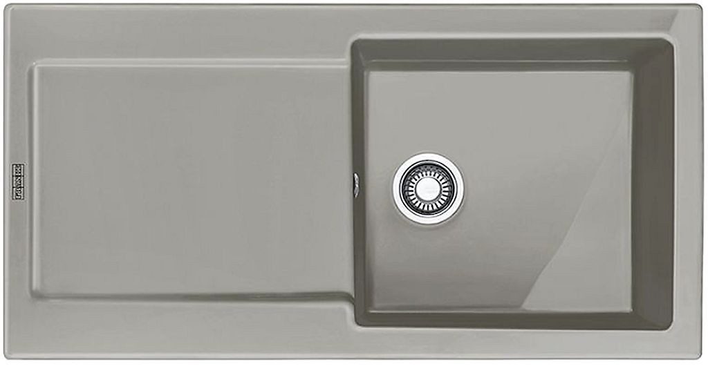 FRANKE Küchenspüle Abtropffläche perlgrau matt reversibel Maris MRK 611 100 124.0380.342, Eckig, 100/50 cm