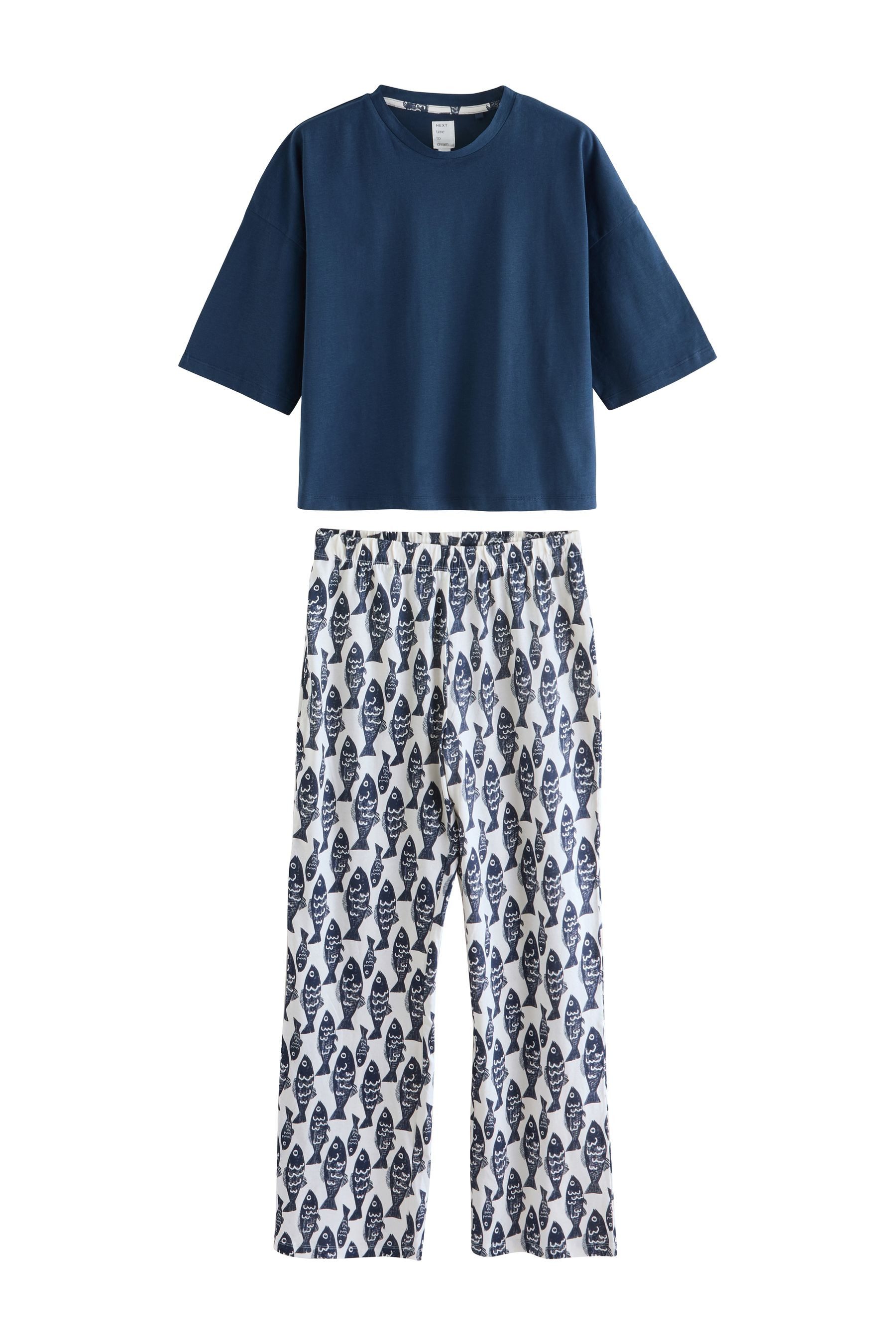 Next Pyjama Kurzärmeliger Baumwoll-Pyjama (2 tlg) günstig online kaufen