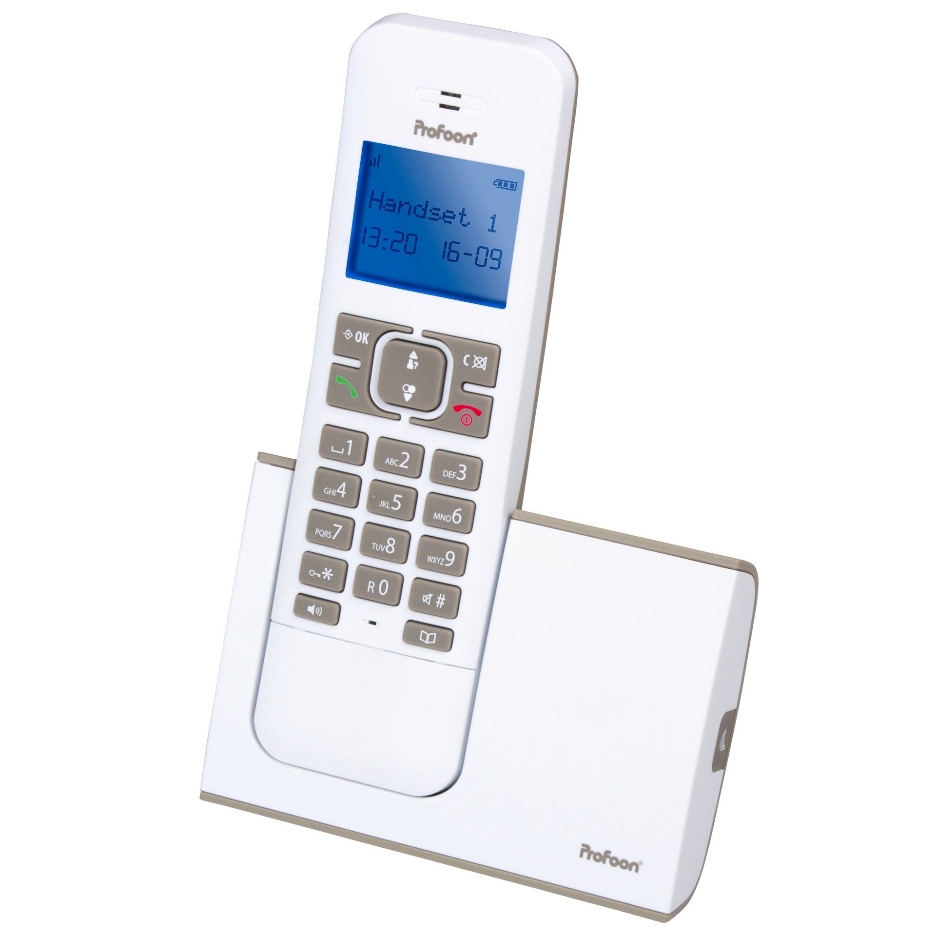 Profoon PDX-8400TE - DECT-Telefon mit 1 Mobilteil Schnurloses DECT-Telefon