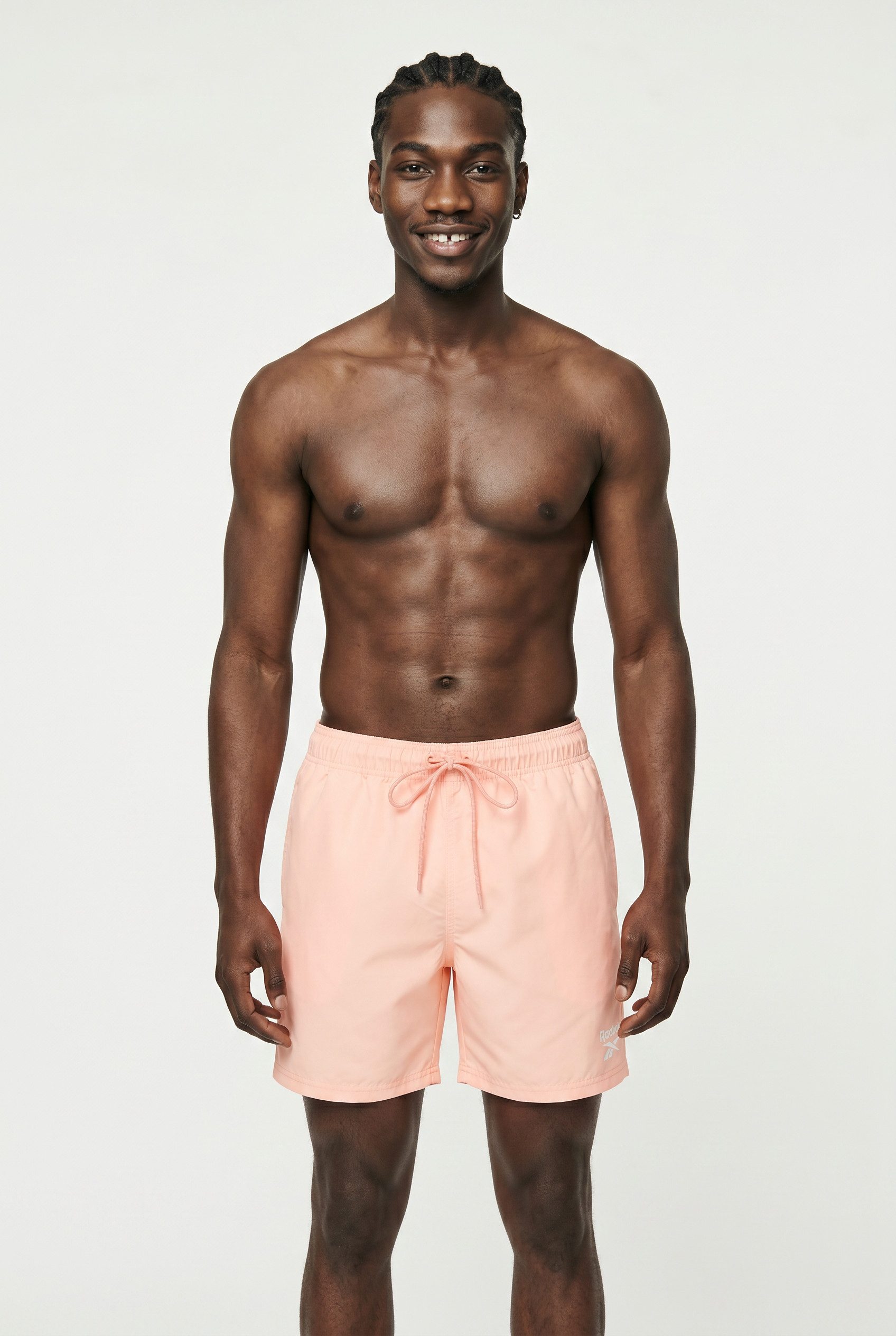 Reebok Badeshorts "Yale" mit Kordelzug und elastischem Bund, mit Logo, basic