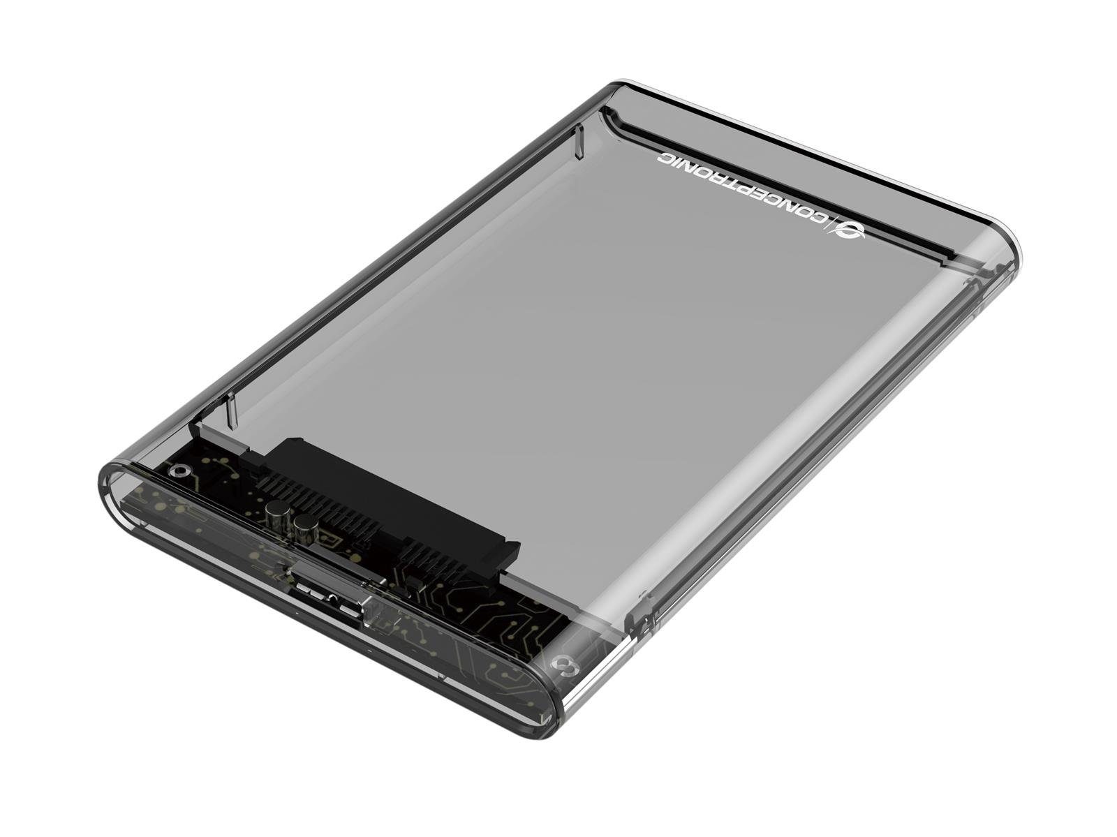 Conceptronic PC-Gehäuse CONCEPTRONIC HDD Gehäuse 2.5" USB 3.0 SATA HDDs/SSDs