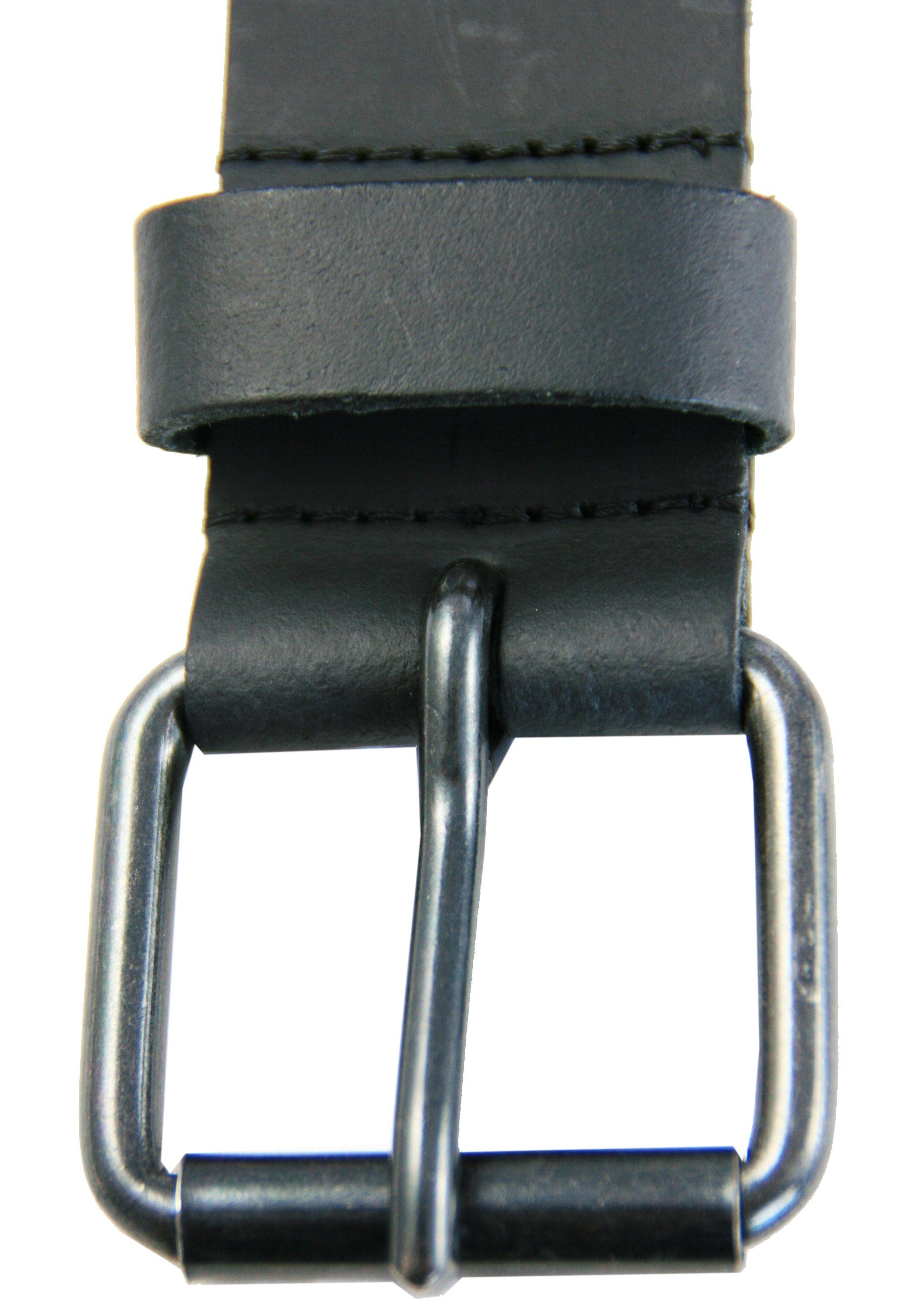 Petrol Industries Ledergürtel schwarz hochwertiger mit Dornschließe