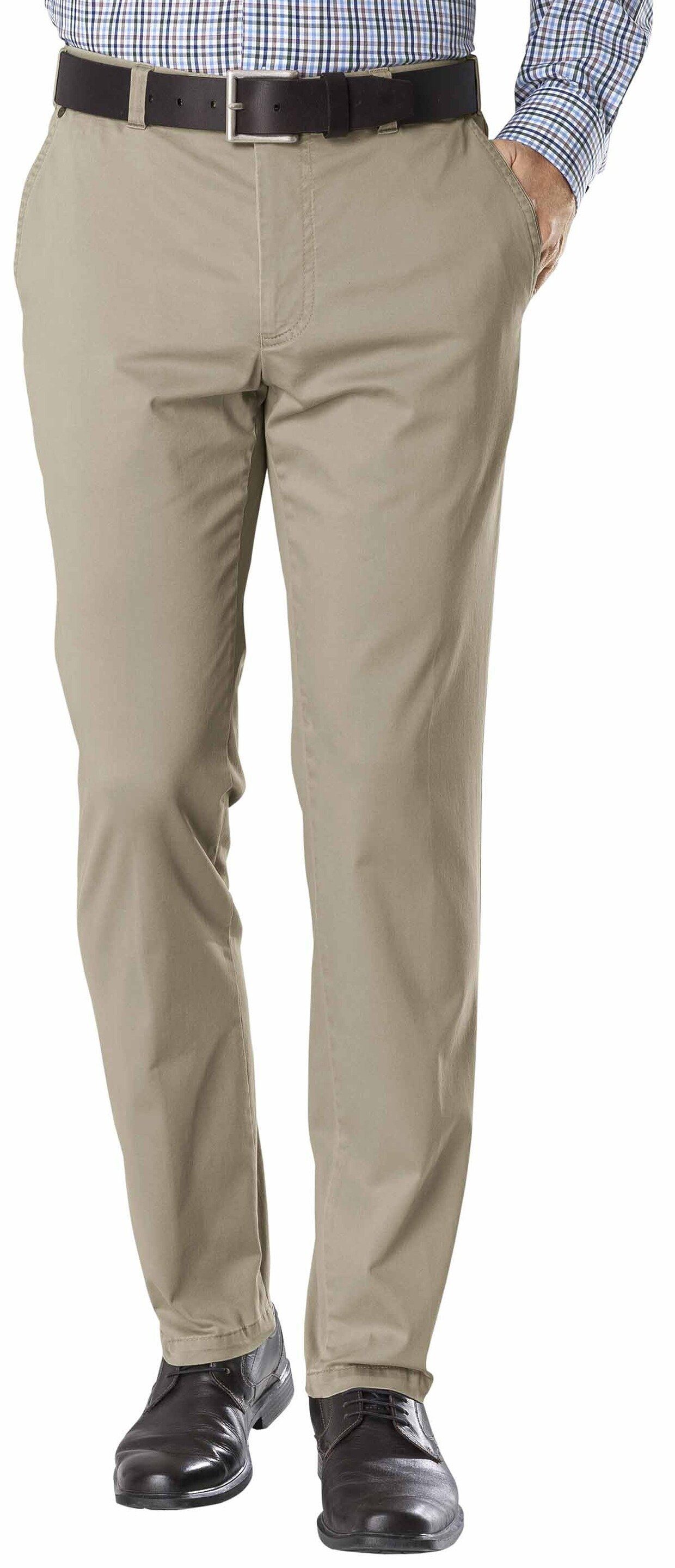 m.e.n.s Stoffhose M.E.N.S. Baumwoll-Stretch-Hose beige Madison XTEND