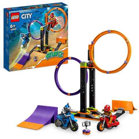 LEGO® Konstruktionsspielsteine Kreisende Reifen-Challenge (60360), LEGO® City Stuntz, (117 St)