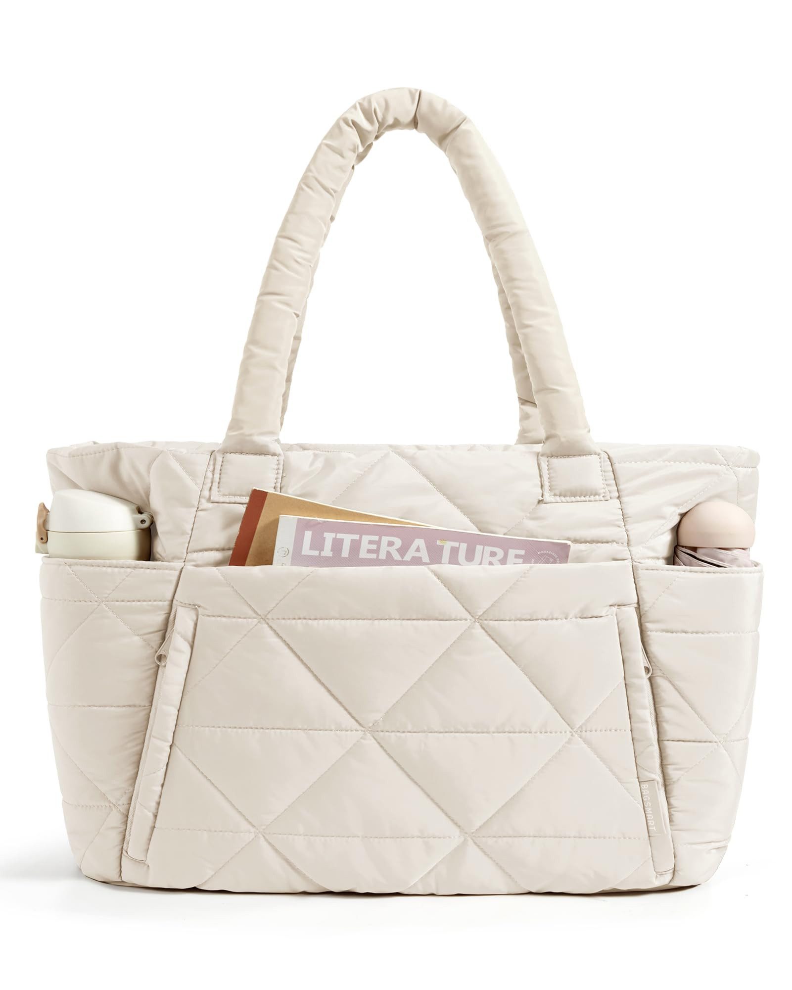nsihing Schultertasche Handtasche damen Umhängetaschen crossbody bag, Große Stepp-Tasche mit Reißverschluss und mehreren Fächern