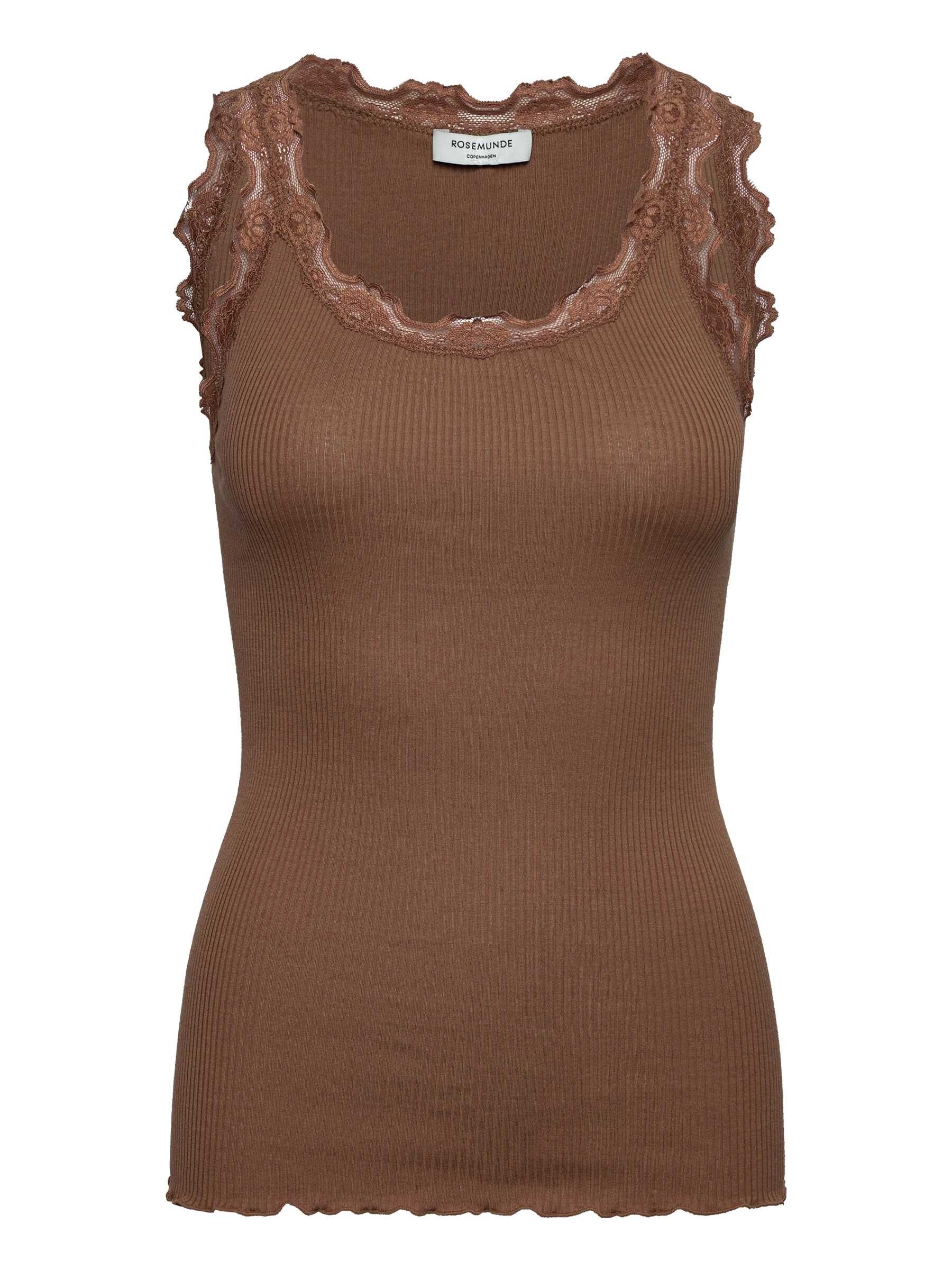rosemunde Spitzentop Babette Silk Top mit Seide Vintage-Spitzenbesatz, mit Rundhalsausschnitt, hoher Seidenanteil – Bild 2 von 5