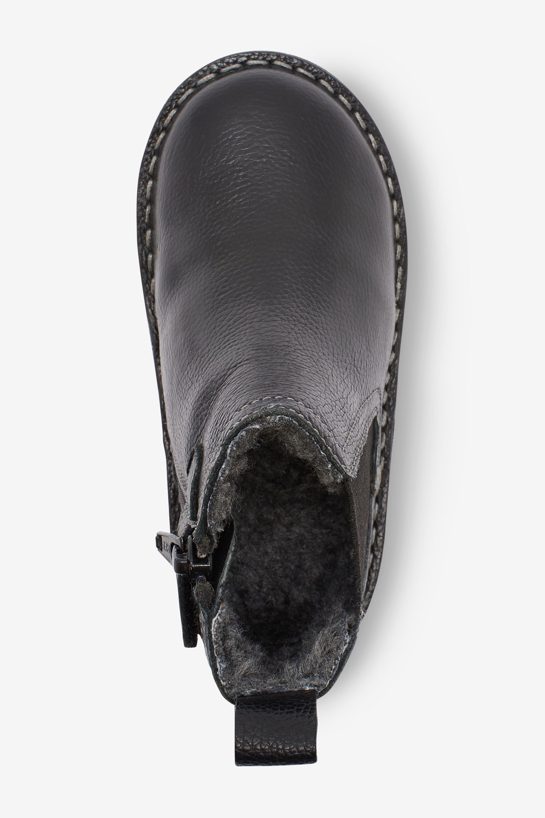 Next Warmgefütterte Chelsea-Stiefeletten aus Leder Chelseaboots (1-tlg)
