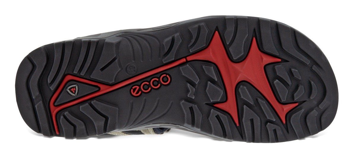 Ecco Offroad Riemchensandale in Trekking-Optik taupe-schwarz