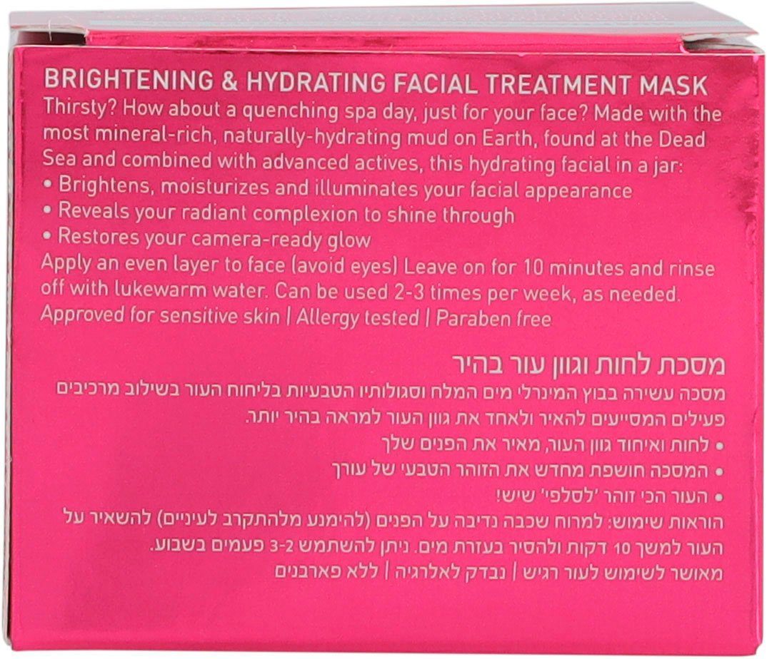 AHAVA Gesichtsmaske Mineral Masks Brightening&Hydrating Facial Treatment Mask, Für ein ebenmäßig erscheinendes Hautbild, deckt Rötungen ab.