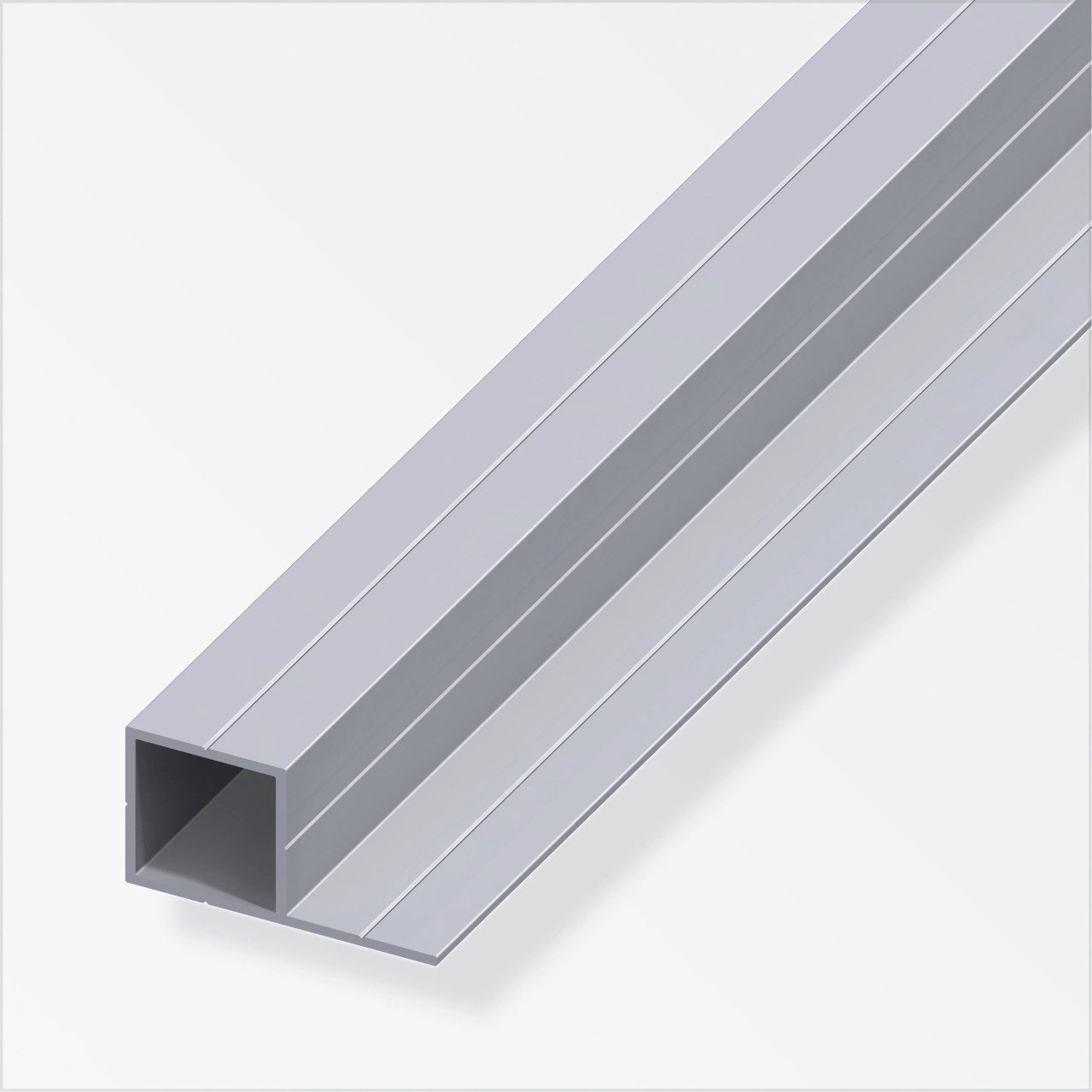 alfer Vierkantstange alfer Quadratrohr, 1 Schenkel 1 m, 7.5 x 14 x 1 mm Aluminium