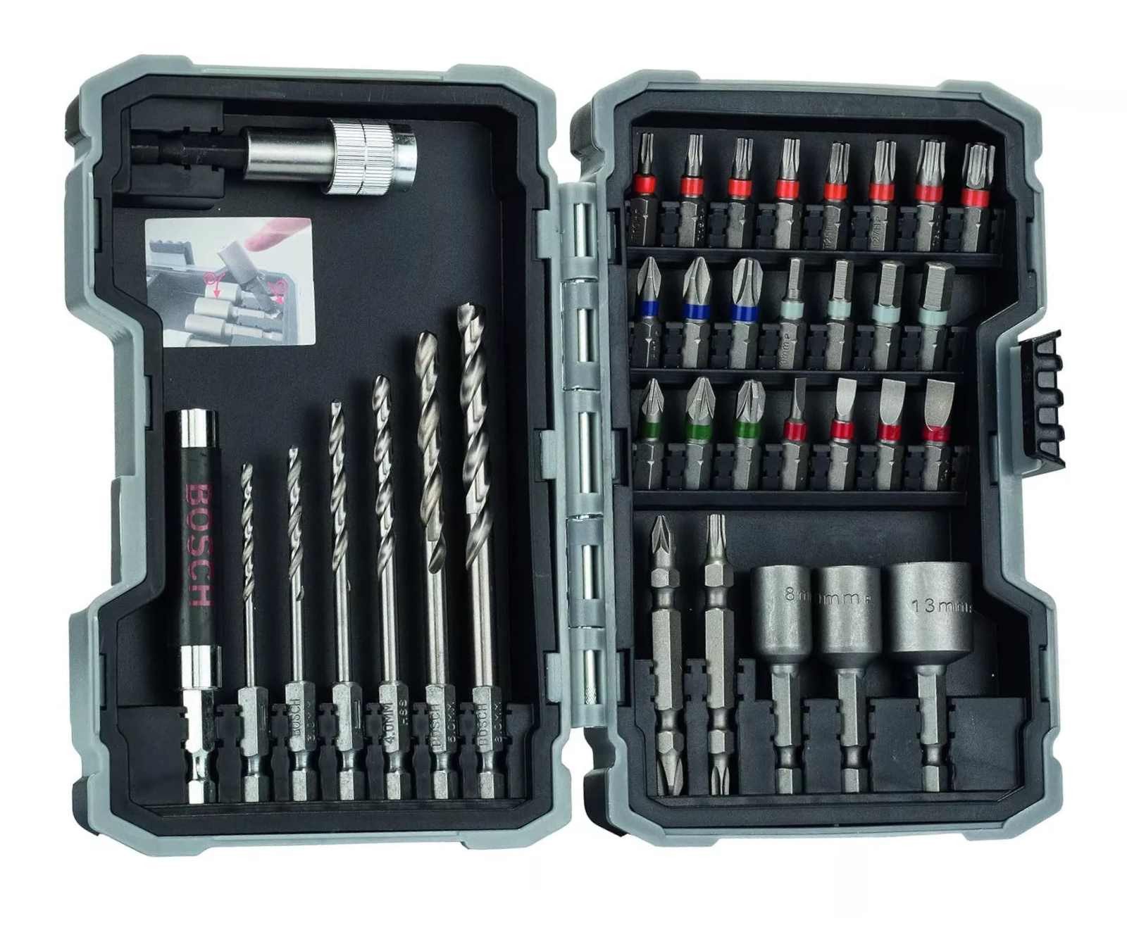 BOSCH Bohrer- und Bitset Bosch Bohrer- und Bit-Set PRO Metal 35-teilig inkl. Bithalter in Box