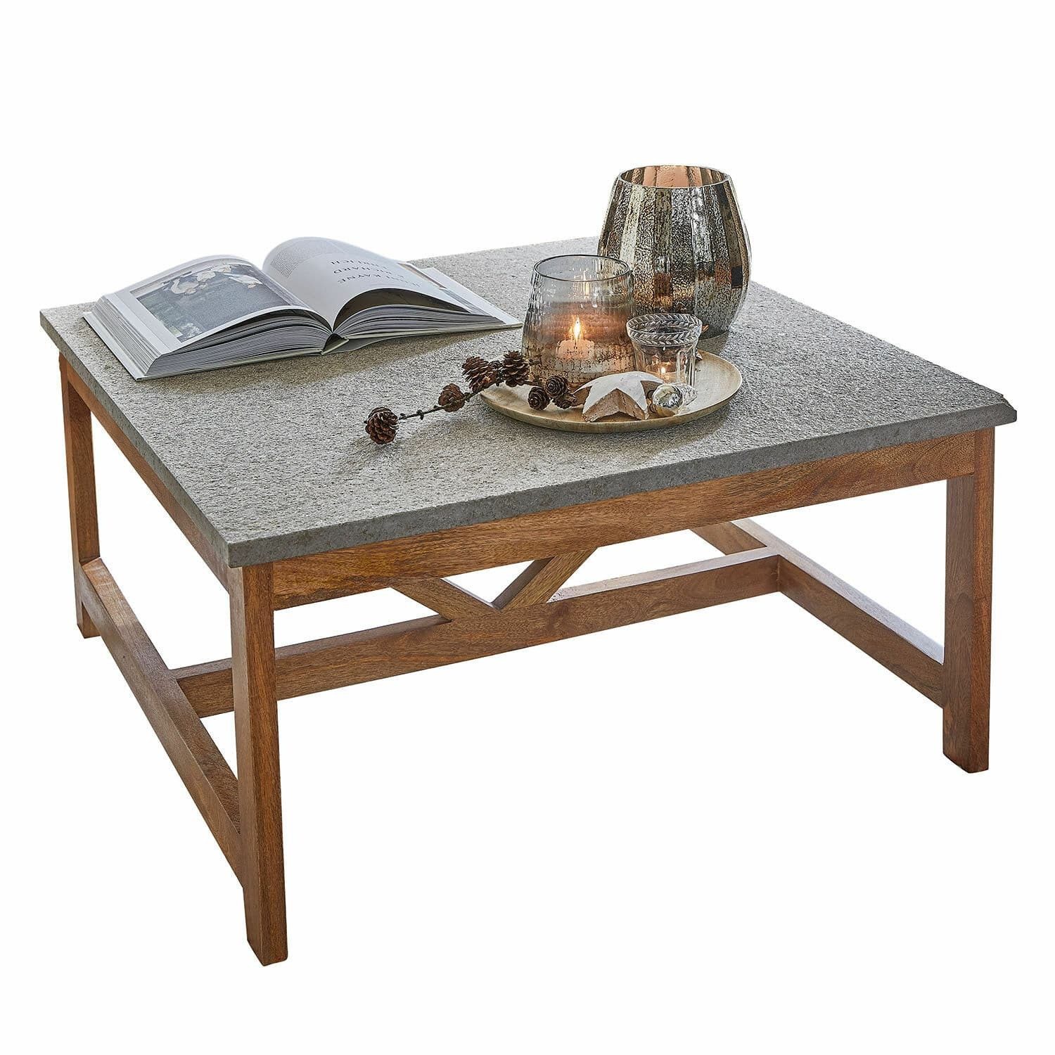 Mirabeau Couchtisch Couchtisch Pliquentis grau/braun