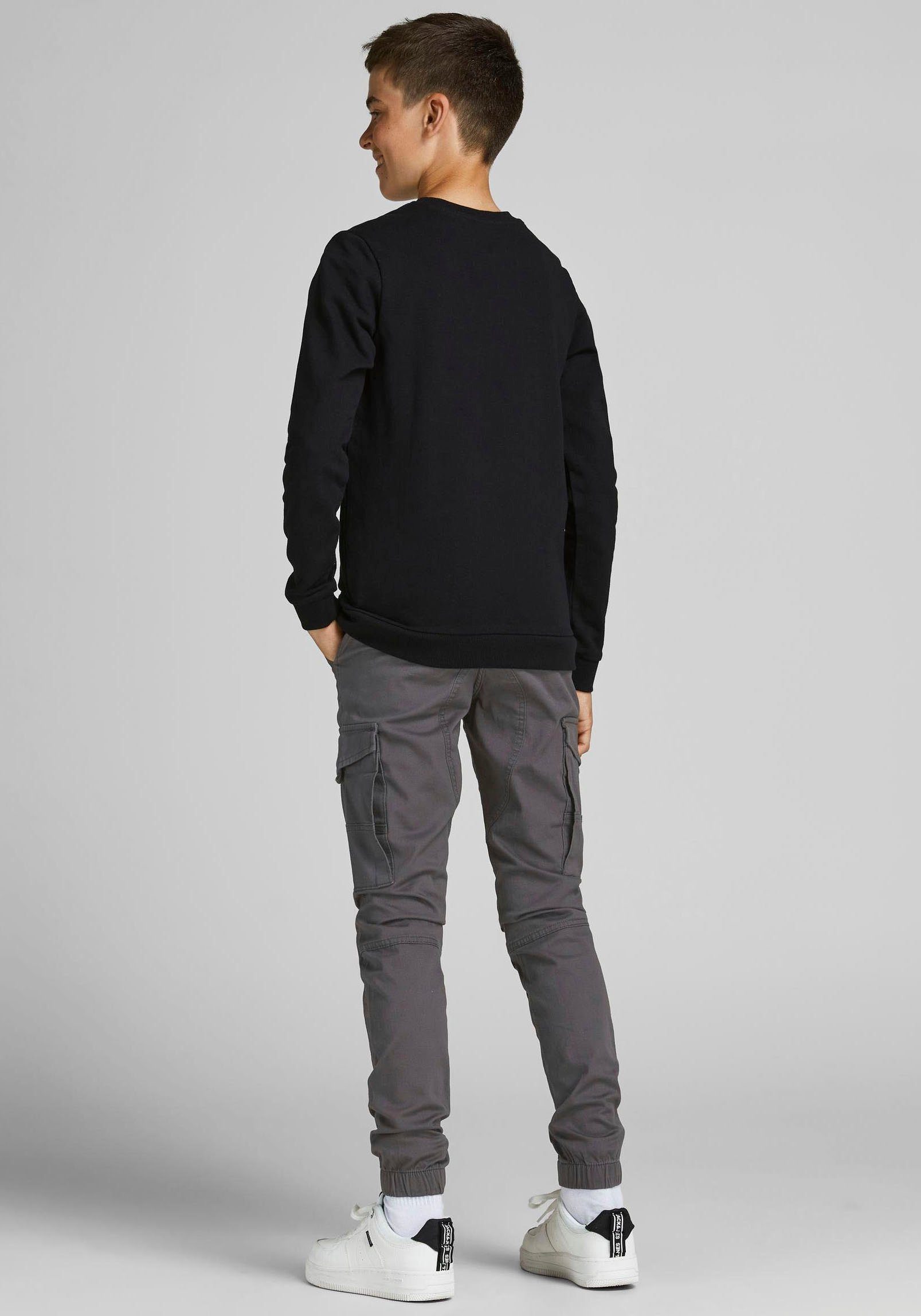 Jack & Jones Junior Cargohose JPSTPAUL JJFLAKE 542 ASPHALT NOOS JNR