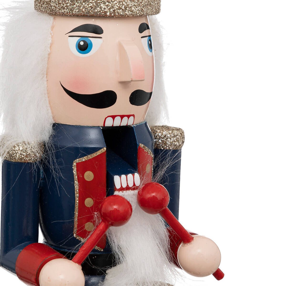 Atmosphera Créateur d'intérieur Weihnachtsfigur Nussknacker mit Trommel, 30 cm (Deko-Objekt, Deko-Objekt)
