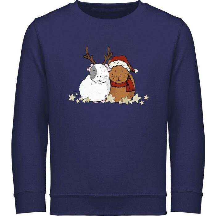Shirtracer Sweatshirt Weihnachtliche Meerschweinchen - Weihnachten Kleidung Kinder - Kinder Premium Pullover weihnachtspullover kinder jungen - pulli weihnachtsoutfit
