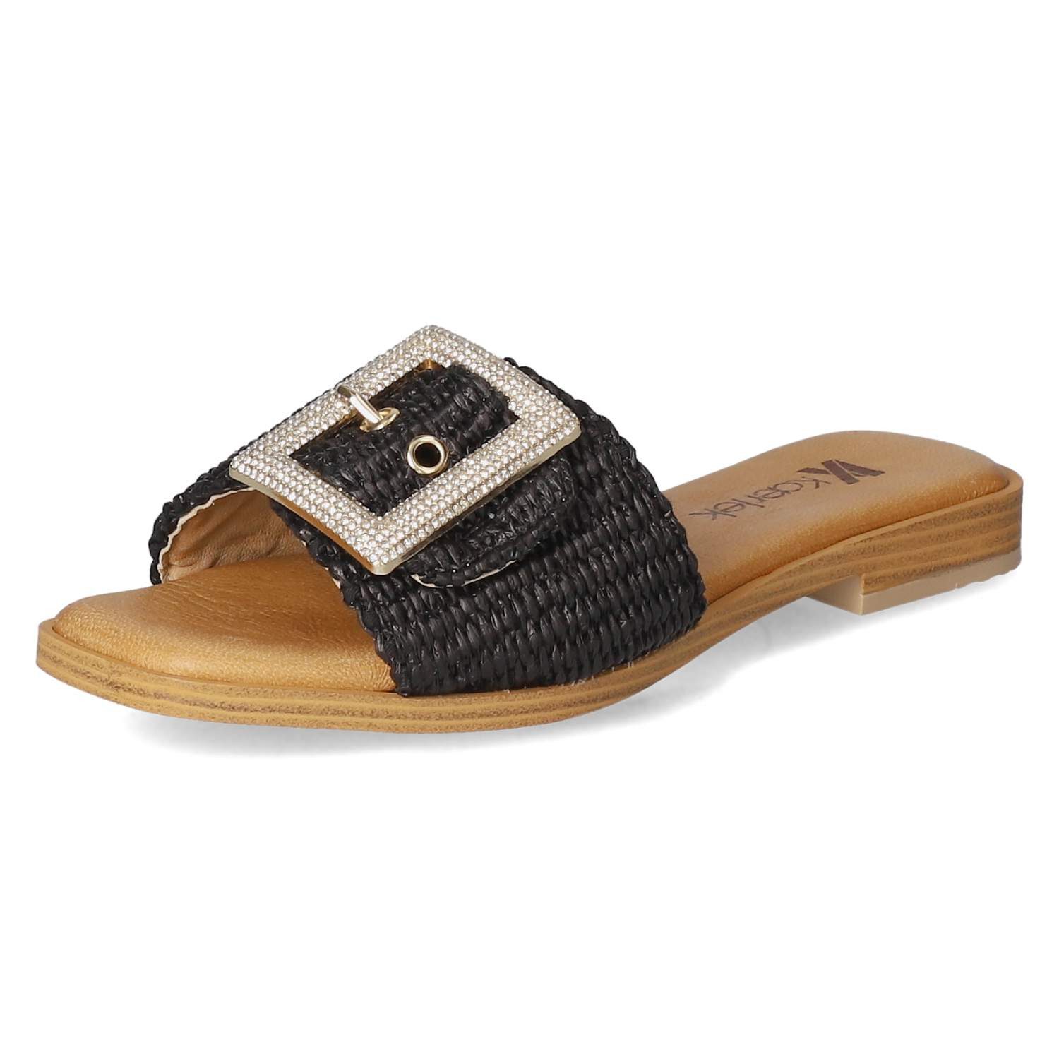 Kaerlek Kaerlek 4268 - 7853 Naurale - Nero Damen Synthetik black Pantolette