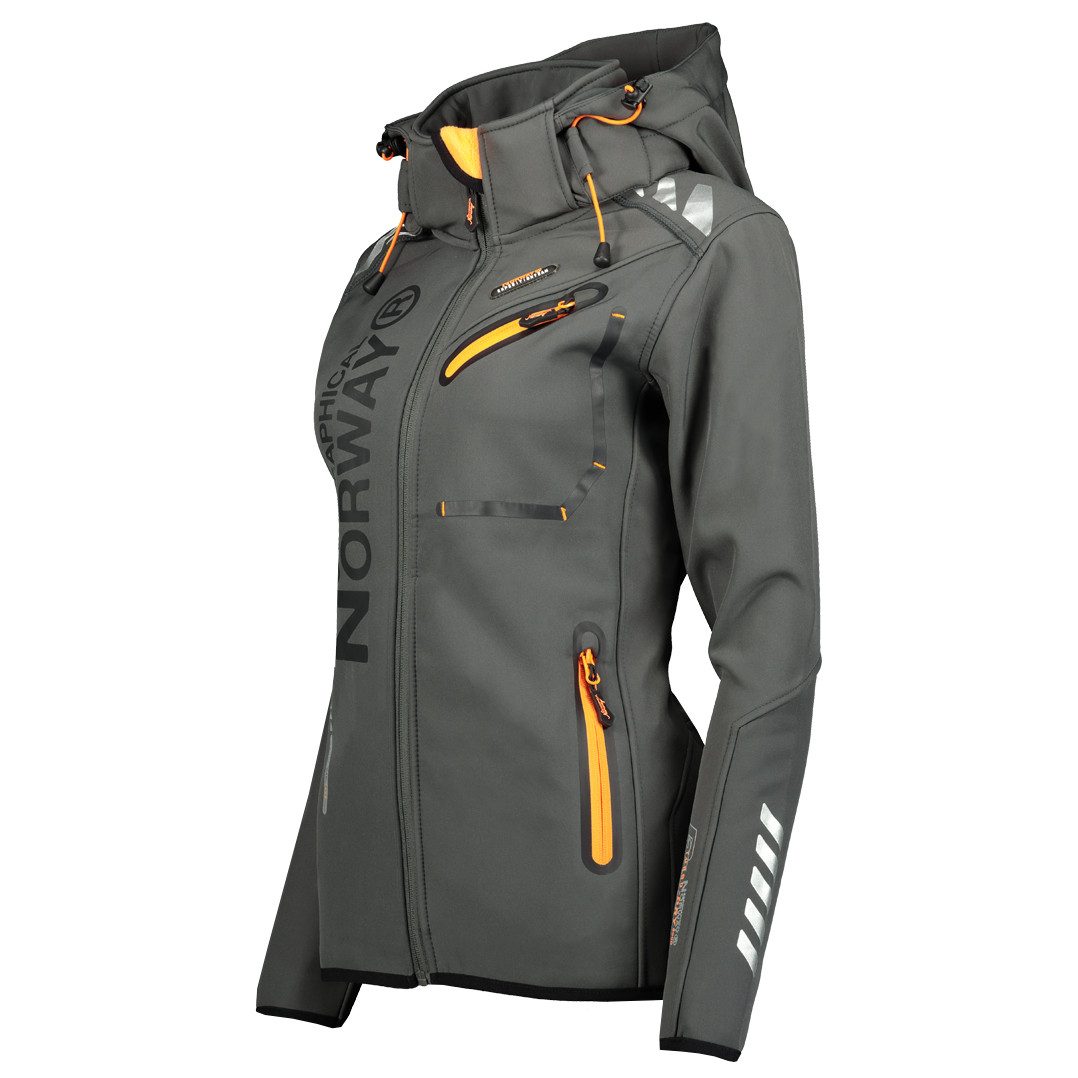 Geographical Norway Softshelljacke Geographical Norway Damen Jacke 056 S / 36 Grau / Orange
