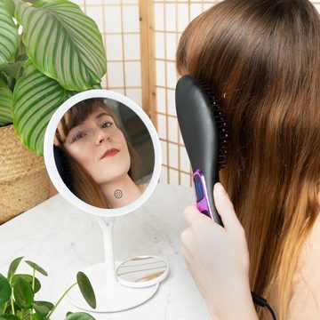 Navaris Haarglättbürste, elektrische Glättungsbürste Haarglätter - Heizung Bürste