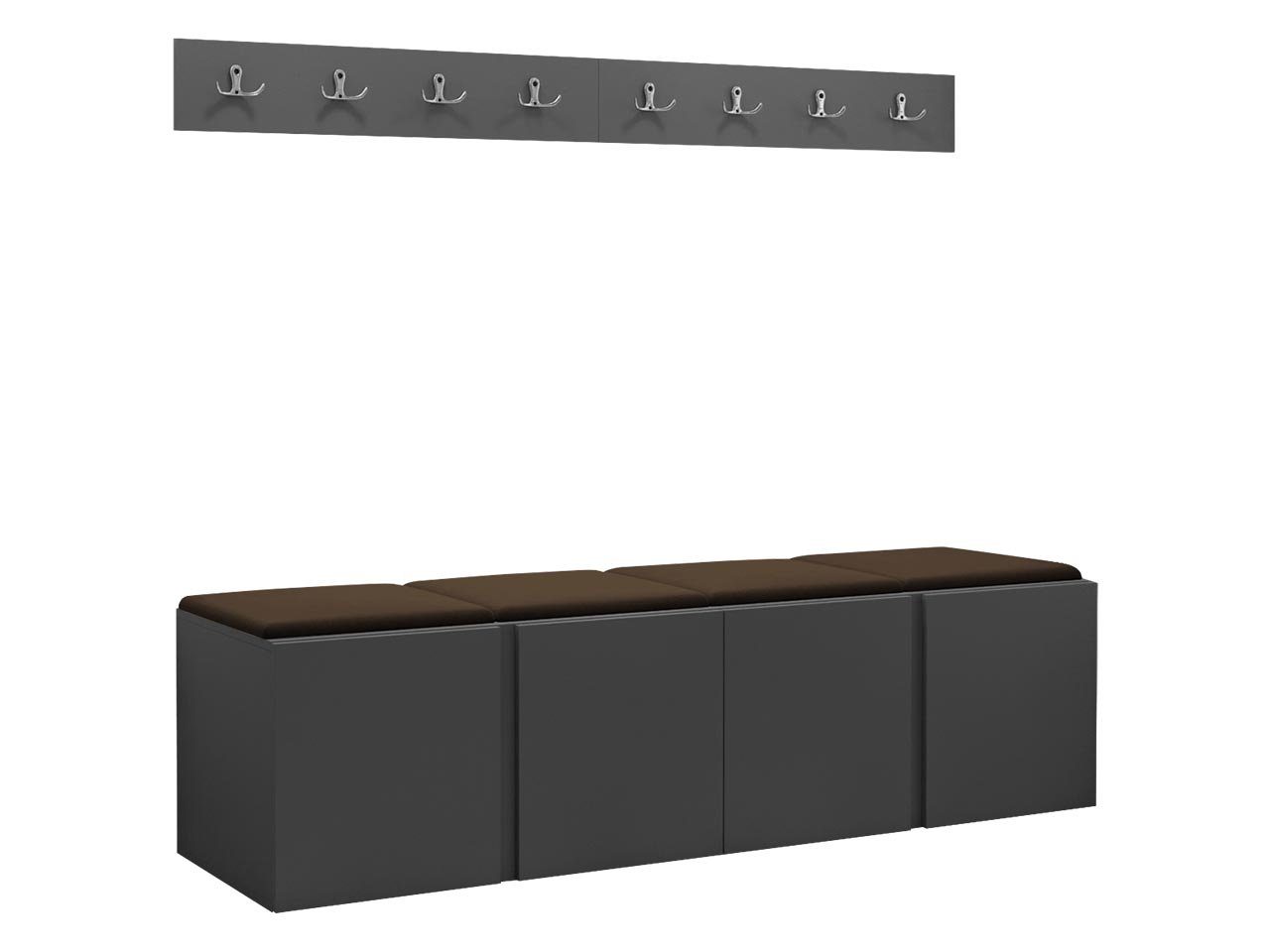 MIRJAN24 Garderoben-Set Orion VII, (Komplett-Set, 2x günstig online kaufen
