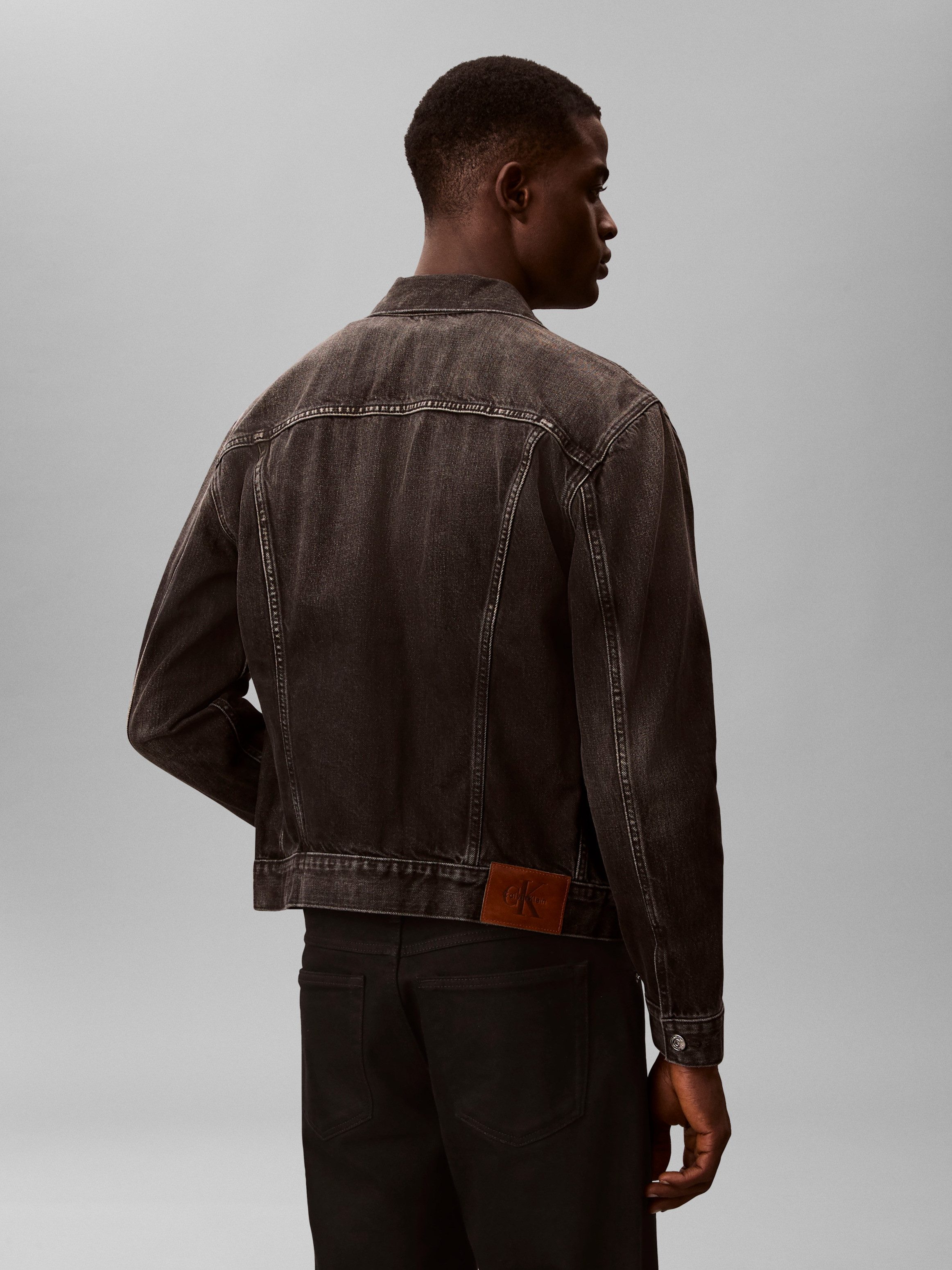 Calvin Klein Jeans Jeansjacke Regular fit mit Rundhalsausschnitt