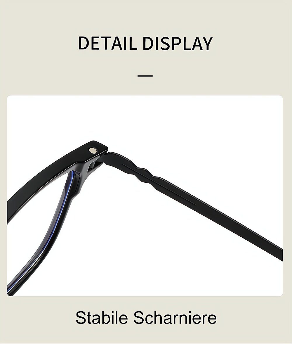 Quadratische PACIEA Brille Anti-Blaulicht Gläser