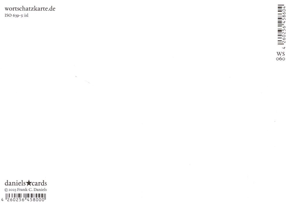 Thumbnail - Postkarte Wortschatz-Postkarte "gluggavedur"