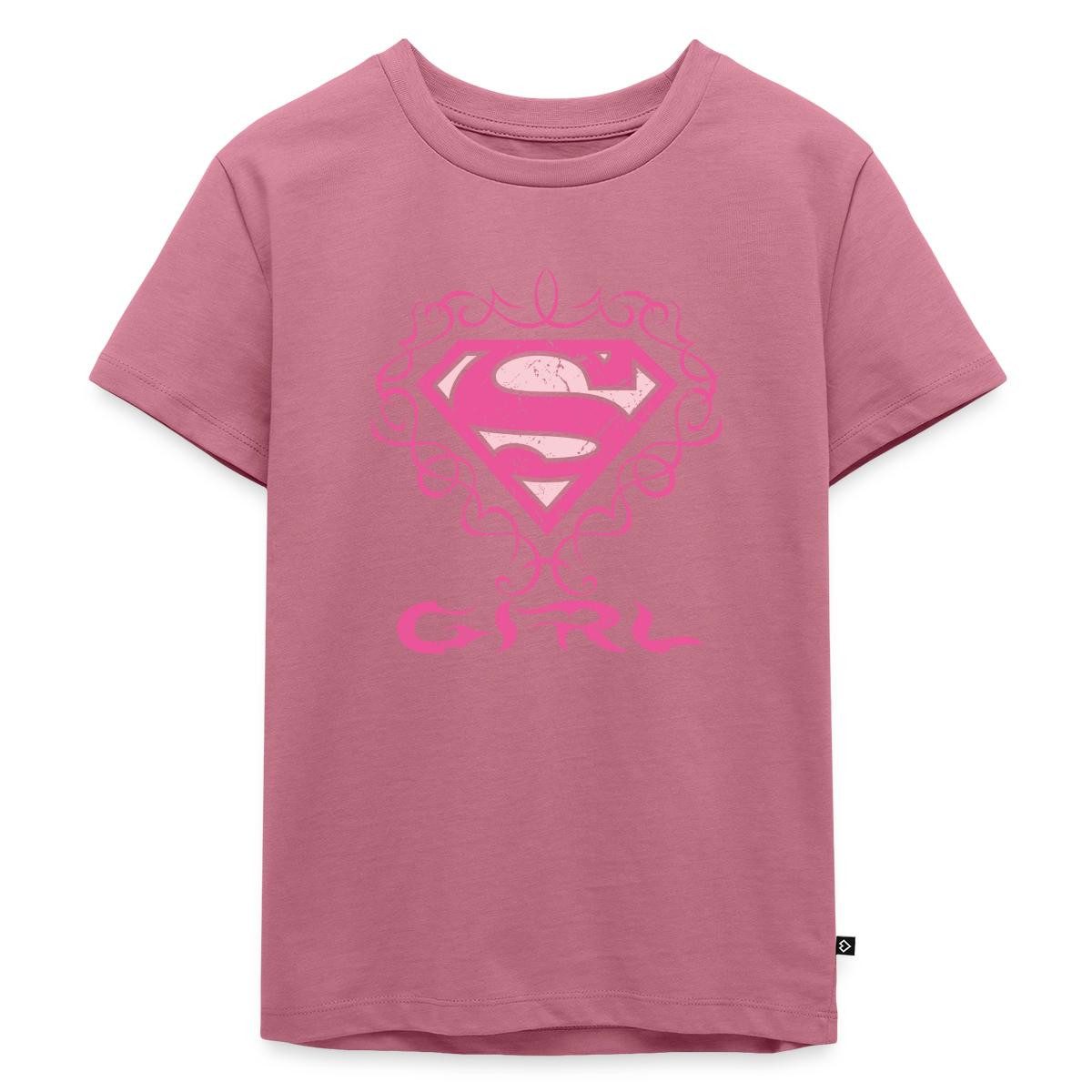 T-Shirt DC Comics Superman Logo Tattoo Girl Kinder Premium T-Shirt