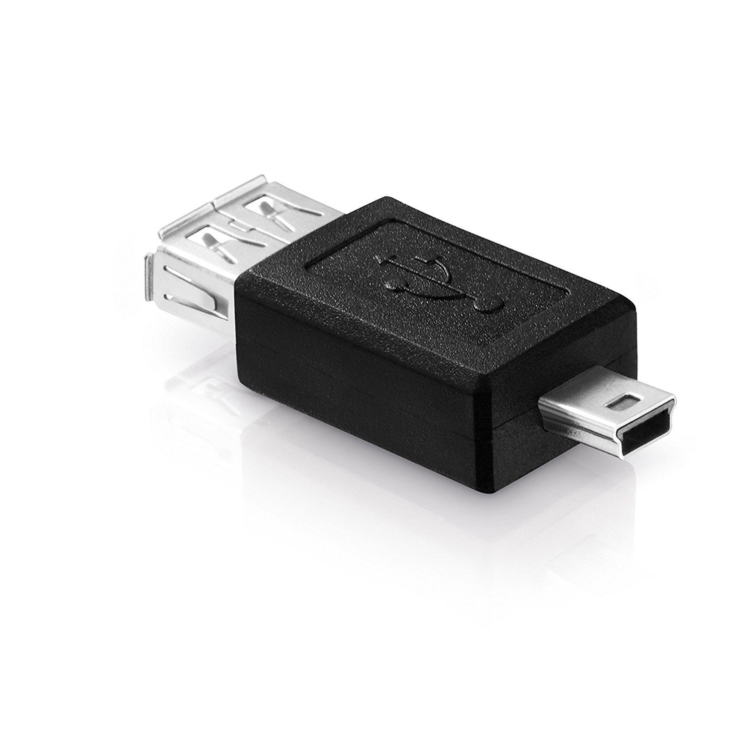 adaptare adaptare 41007 USB 2.0-Adapter Mini-Stecker Typ B 5-polig auf Buchse USB-Kabel