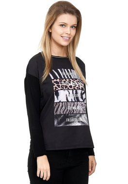 Decay Langarmshirt mit verschiedenen Animal-Prints