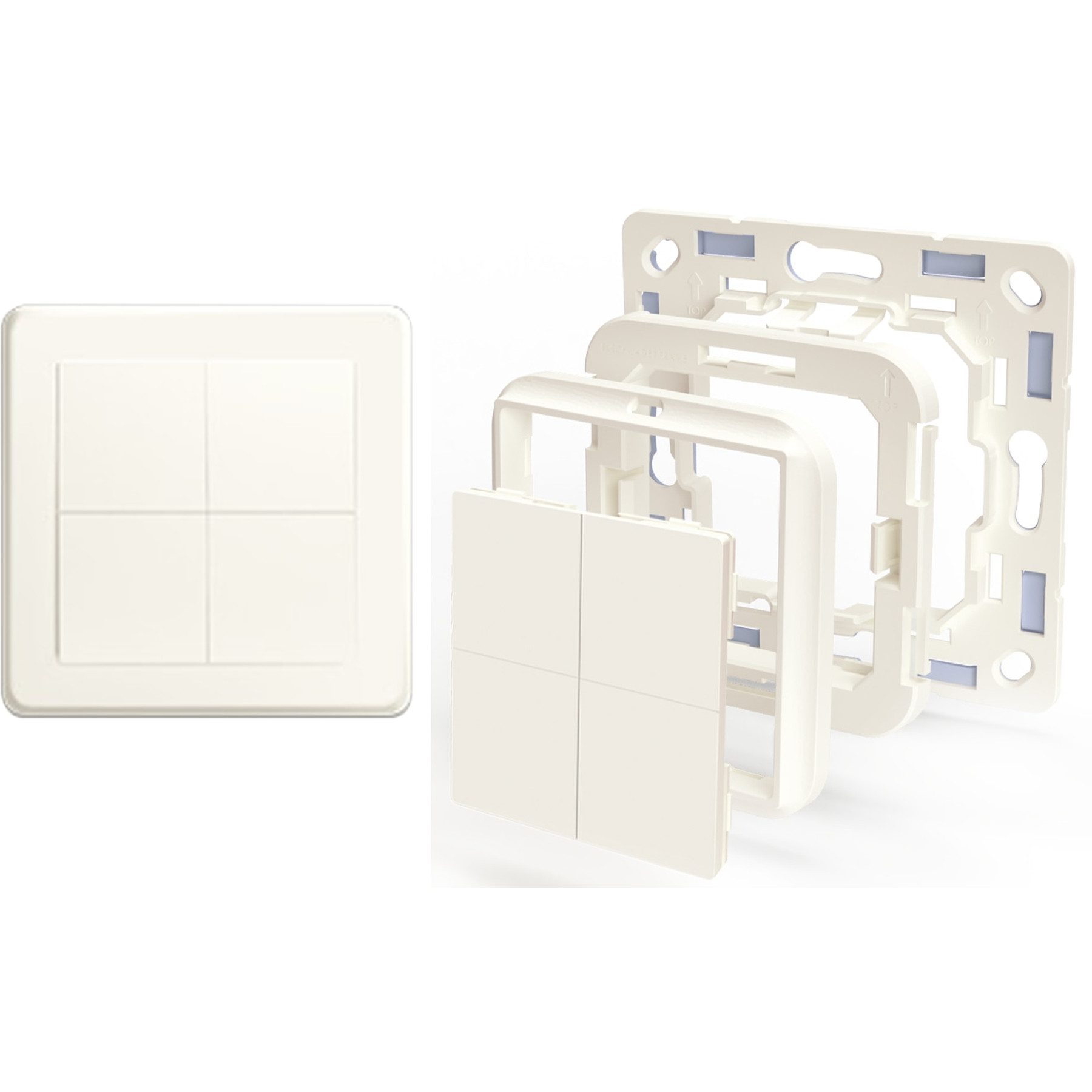 Schalter SHELLY Wandtaster Set, Legrand & Shelly