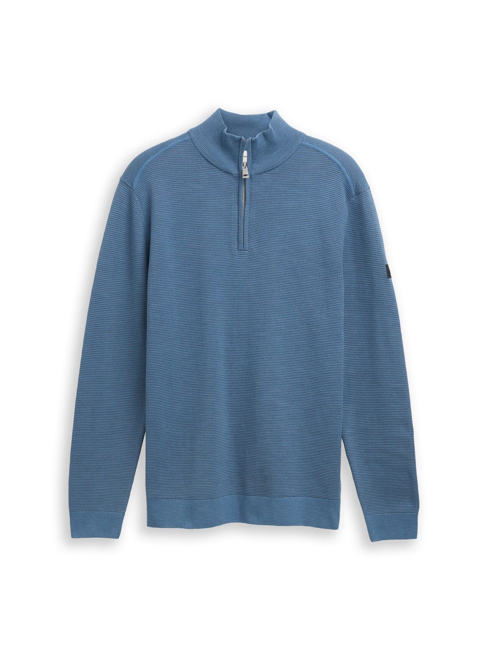 TOM TAILOR Strickpullover Pullover & Strickjacken Troyer Strickpullover aus Baumwolle