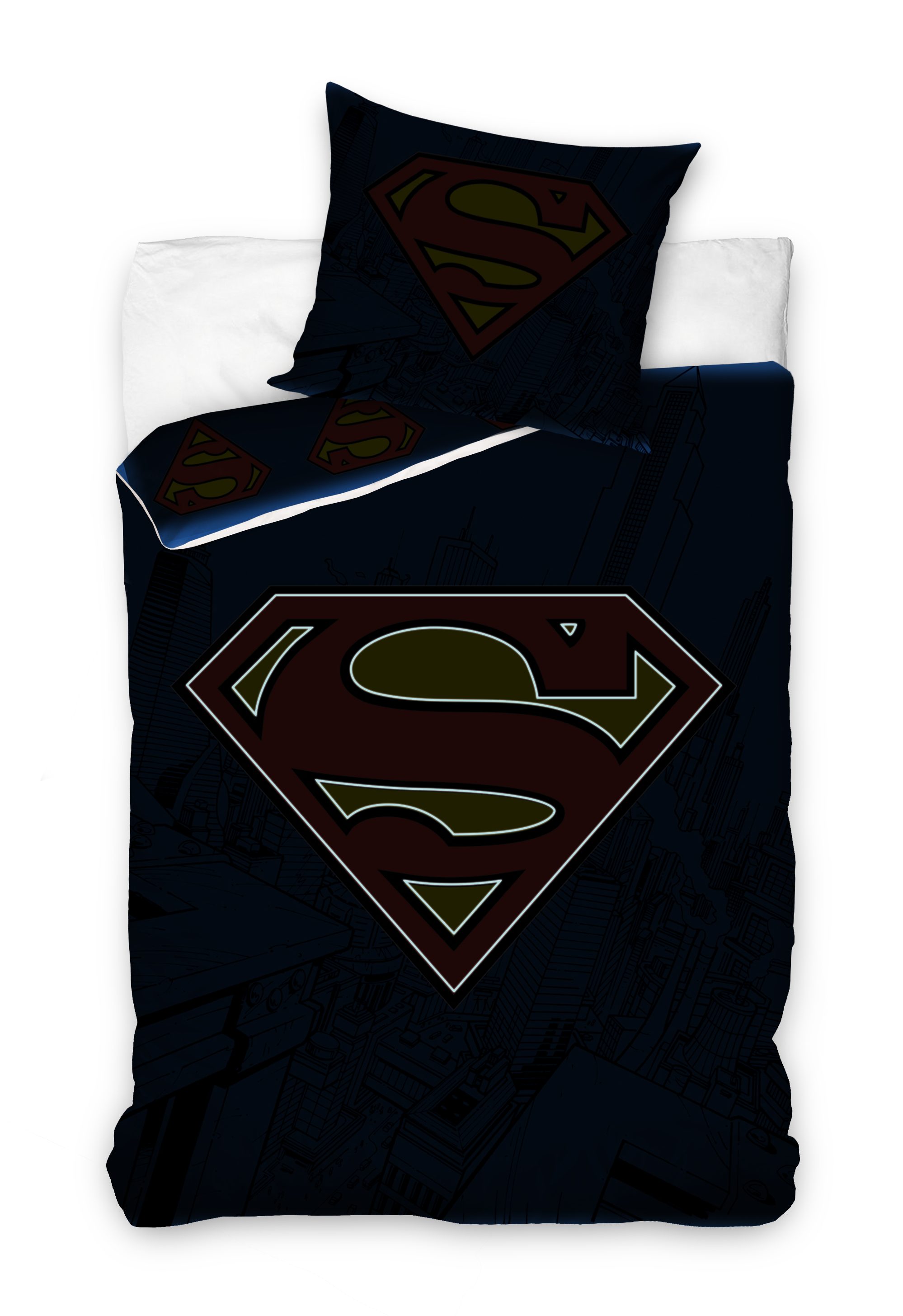 Bettwäsche »Superman Logo«, Superman, Glow in the Dark