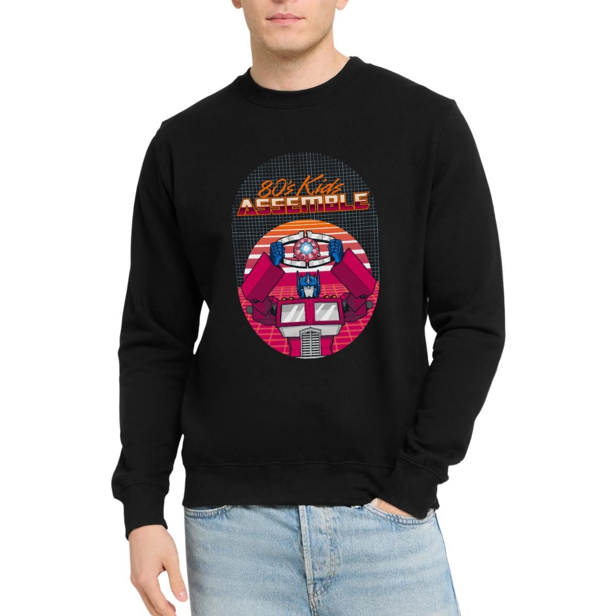 Spreadshirt Sweatshirt Transformers G1 Optimus 80s Kids Unisex Pullover (1-tlg)