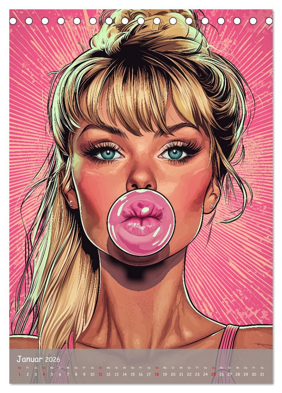 CALVENDO Wandkalender Pop Artbox (Tischkalender 2026 DIN A5 hoch), CALVENDO Monatskalender