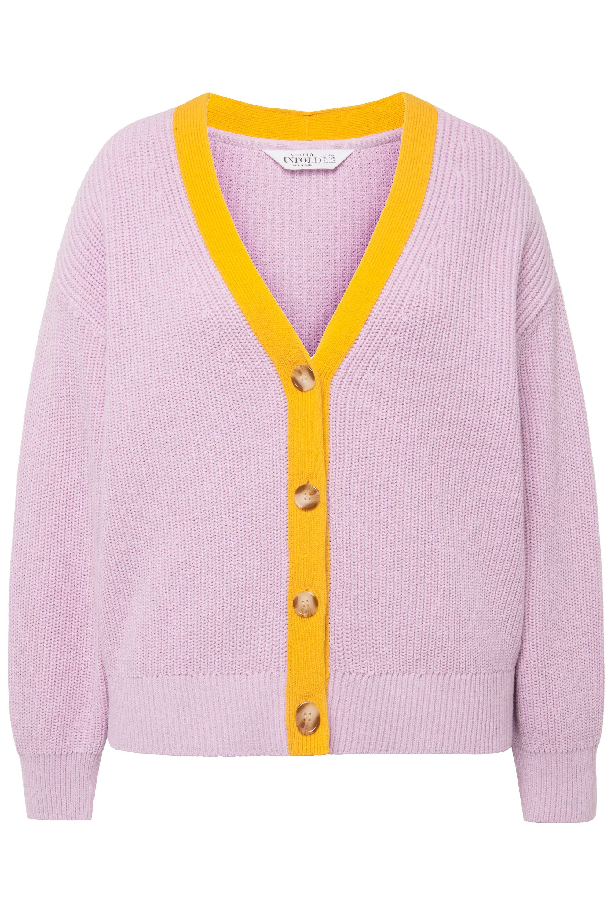 Studio Untold Strickjacke Strickjacke oversized Colorblende günstig online kaufen