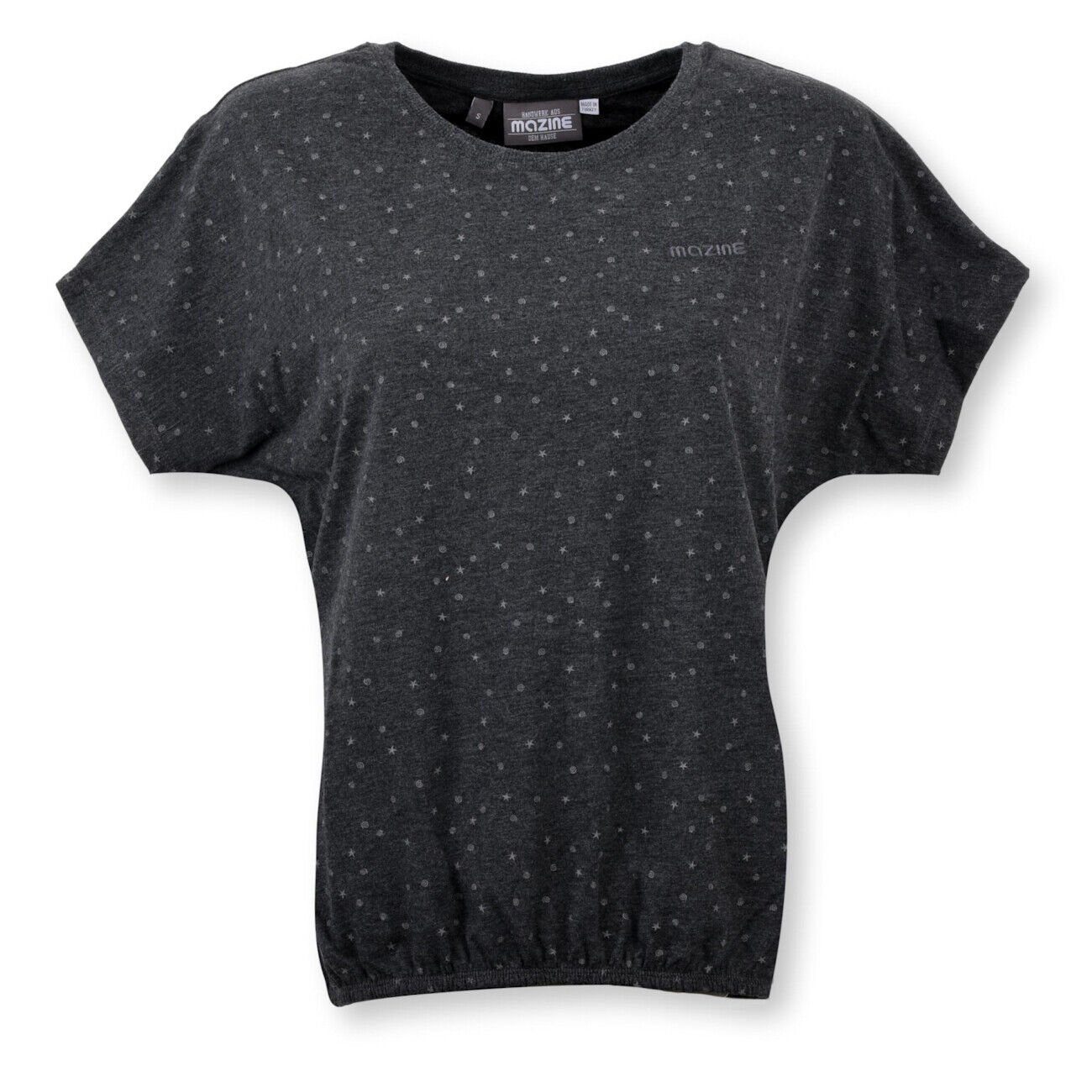 Damen T-Shirt T, MAZINE black melange Murphy