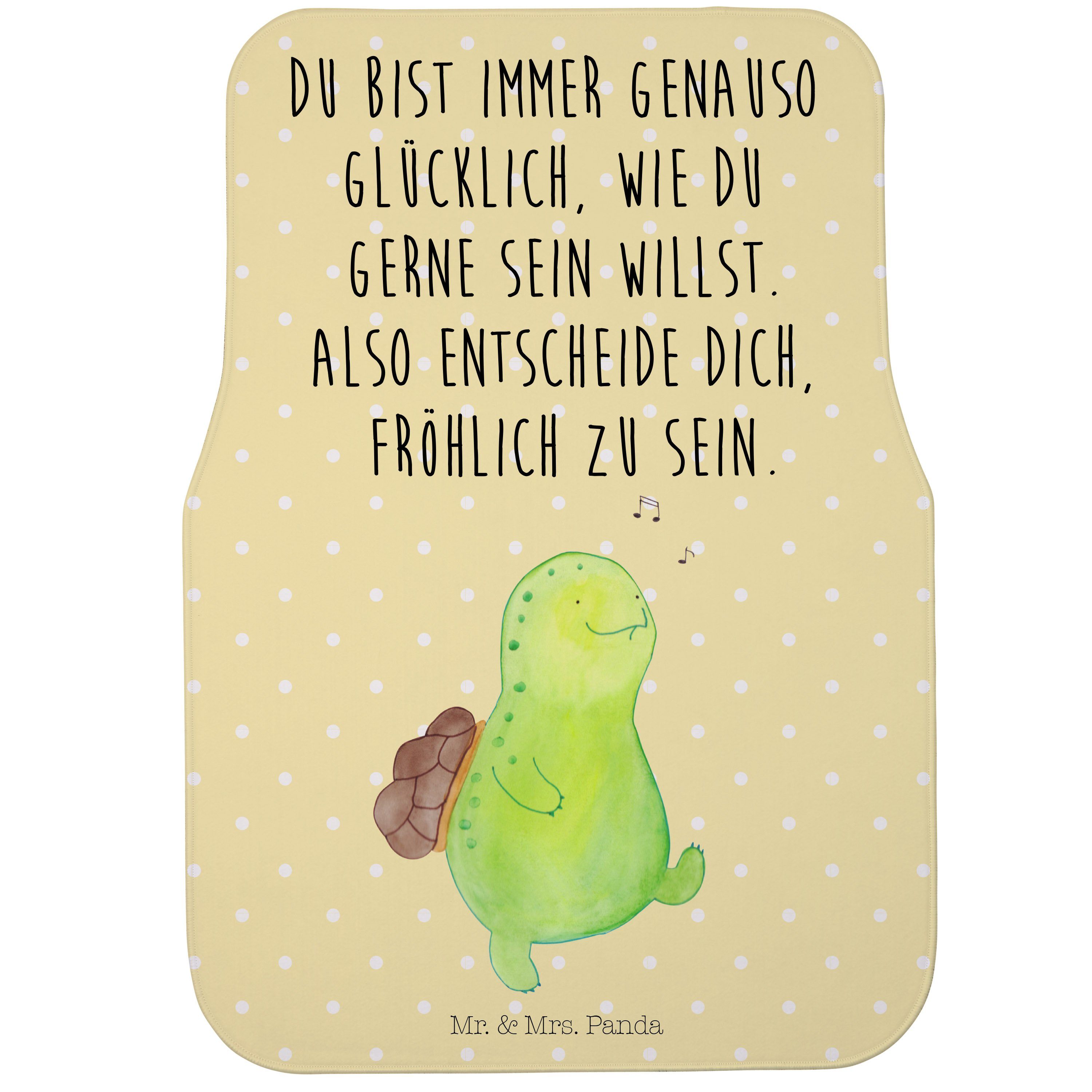 Fußmatte »Schildkröte pfeift Gelb Pastell Geschenk, Neuanfang
