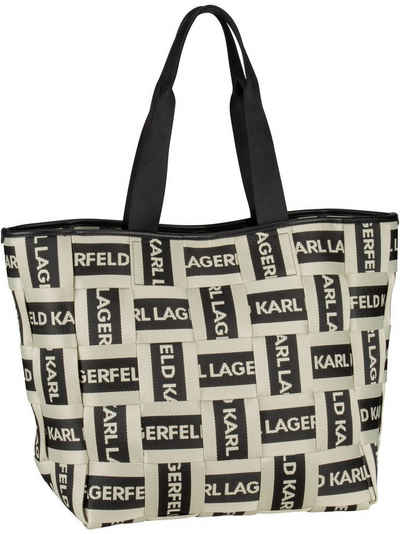 KARL LAGERFELD Shopper K/Webbing Logo LG Tote
