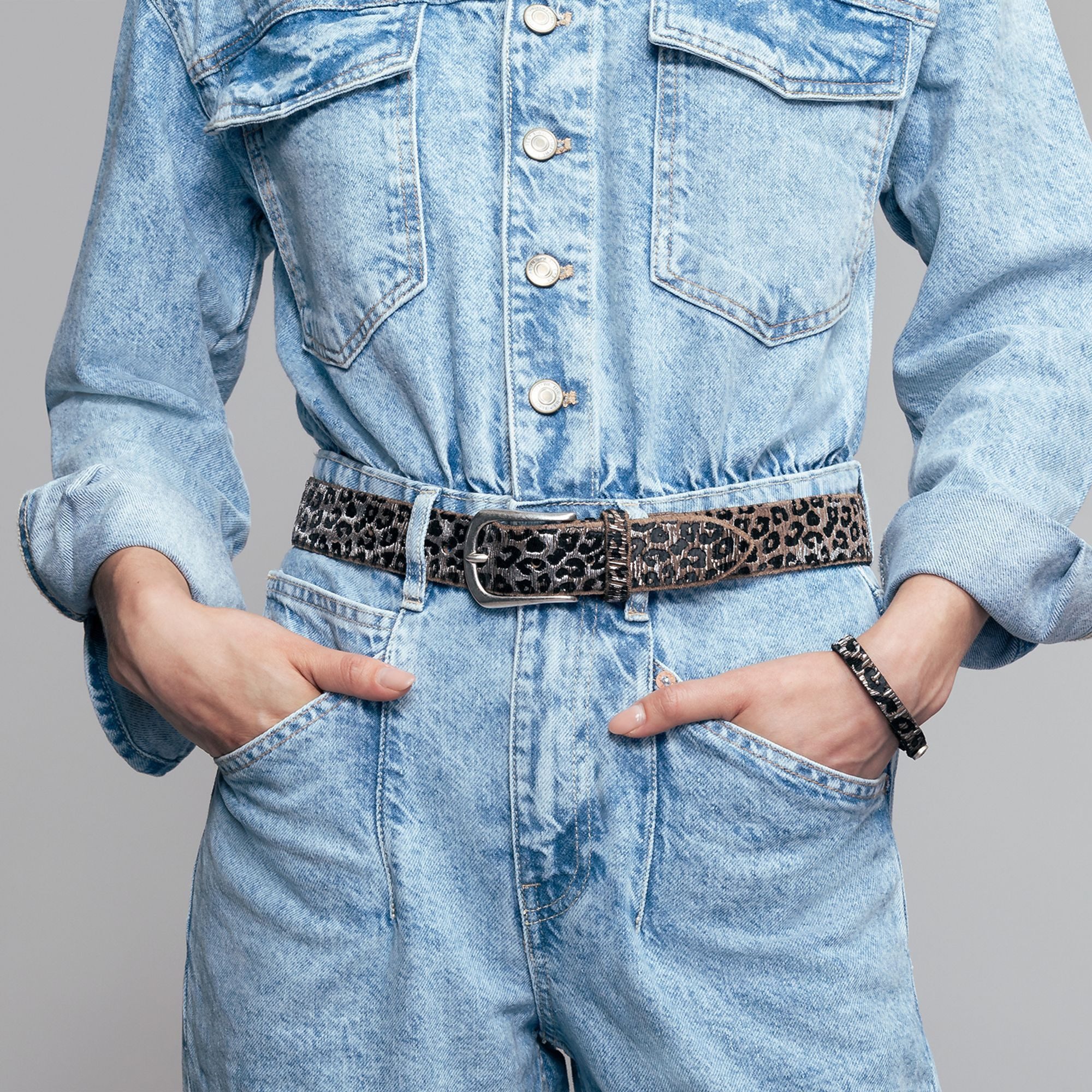 b.belt Ledergürtel Dornschließe