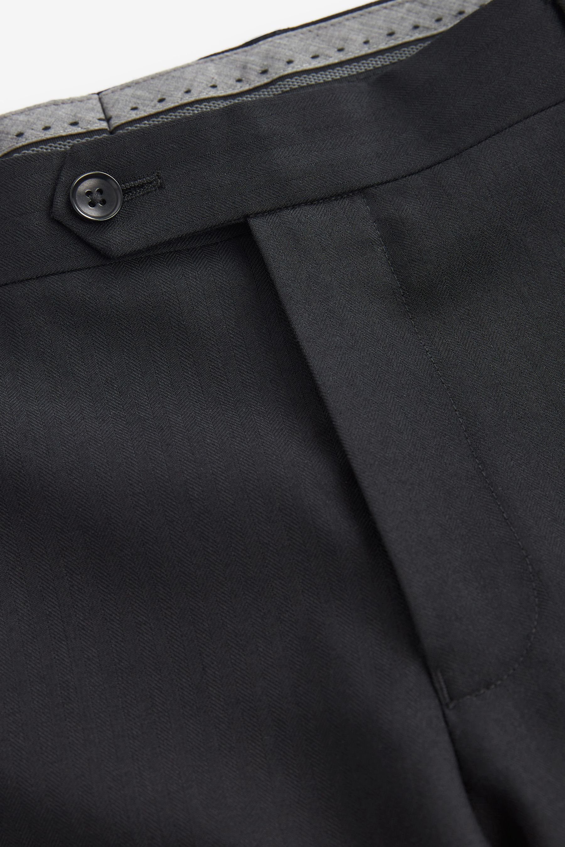 Slim Fischgrätmuster: Anzughose (1-tlg) Fit Anzug, Signature Next Hose